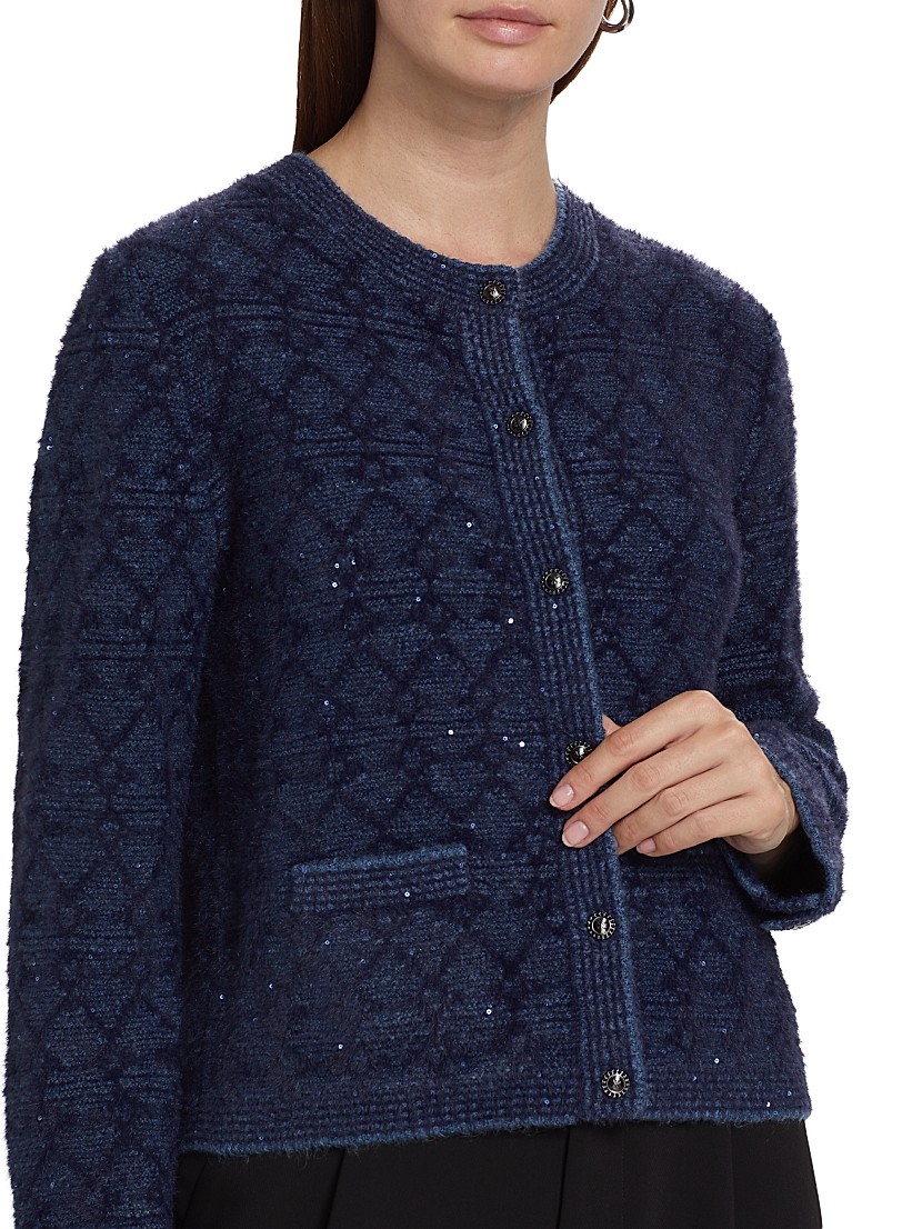 Shop Kobi Halperin Evey Metallic Bouclé Cardigan | Saks Shop Kobi Halperin Evey Metallic Bouclé Cardigan | Saks