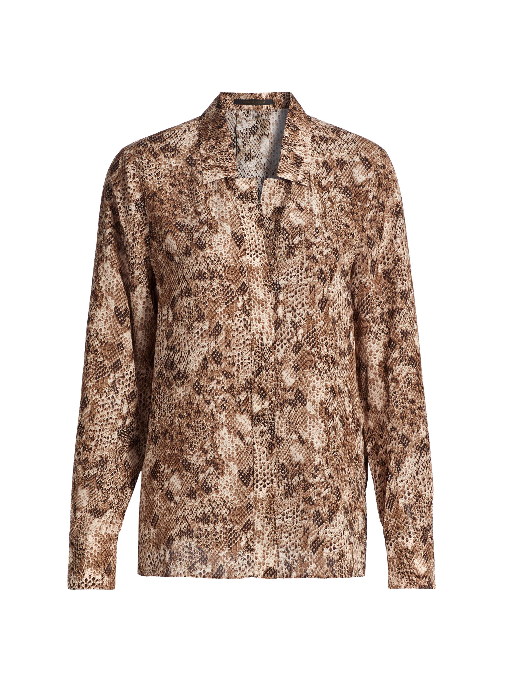 Kobi Halperin Women's Snakeskin Blouse - Antique Multi