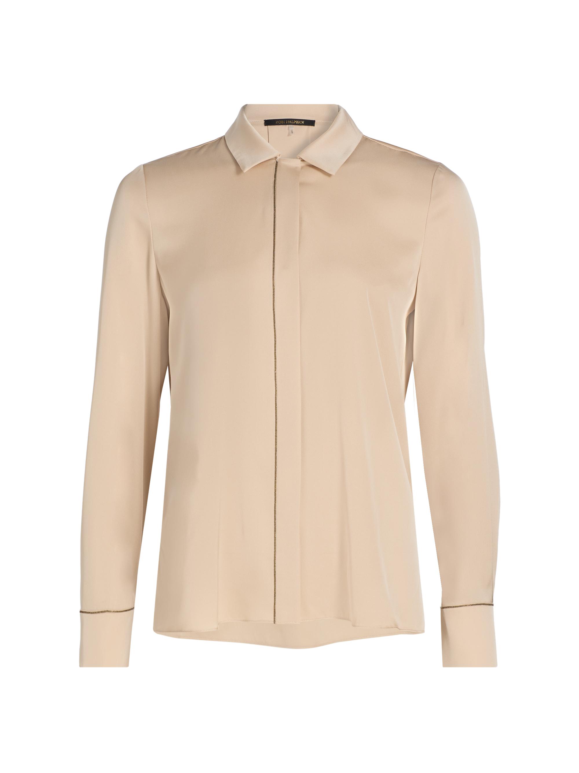 Kobi Halperin Women's Ceanna Chain Long-Sleeve Blouse - Antique