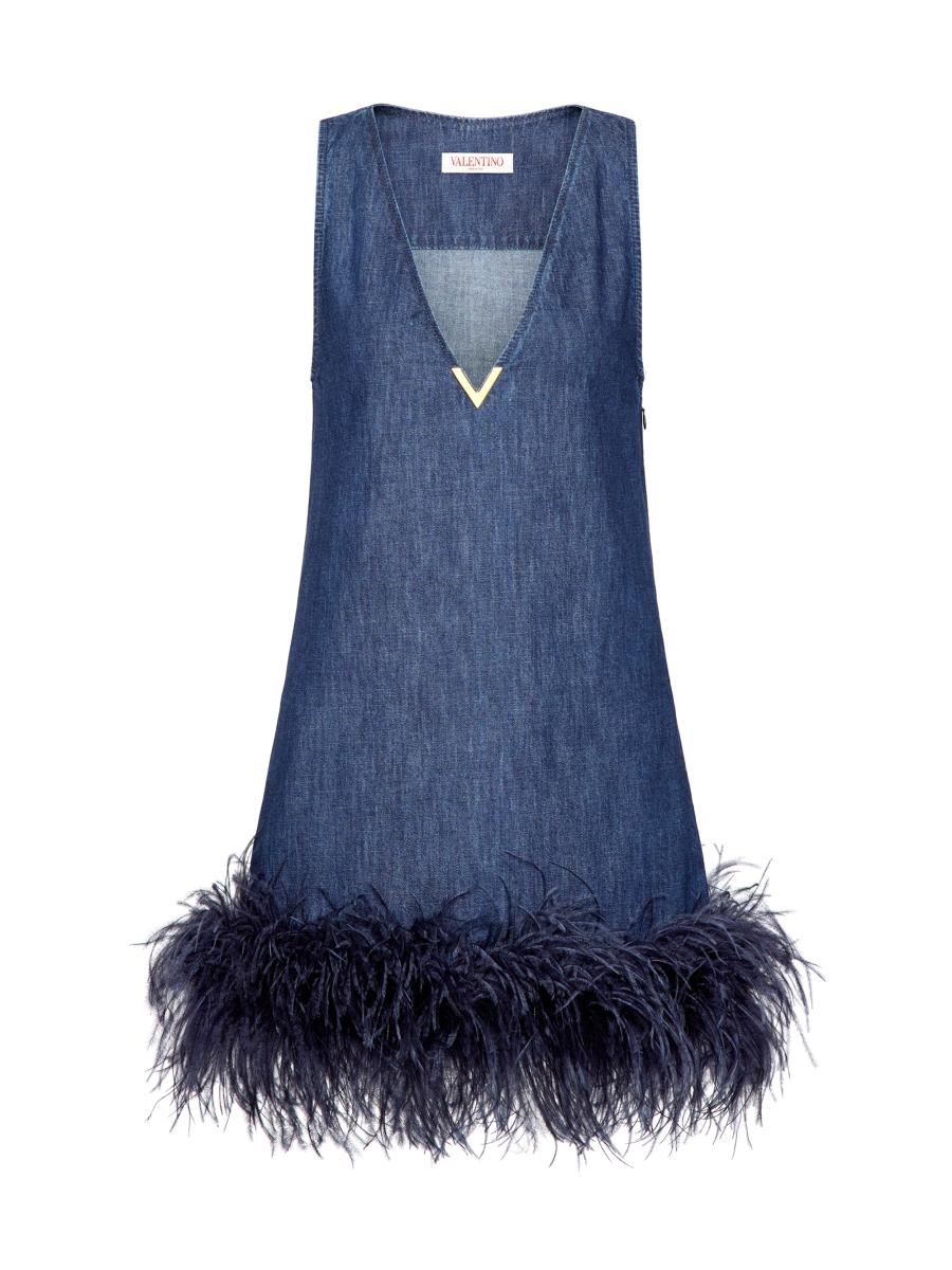 デニム・ジーパン Valentino Garavani Balloon Fit Chambray Cotton Denim Pants 0400019449392?wid=600&hei=800&