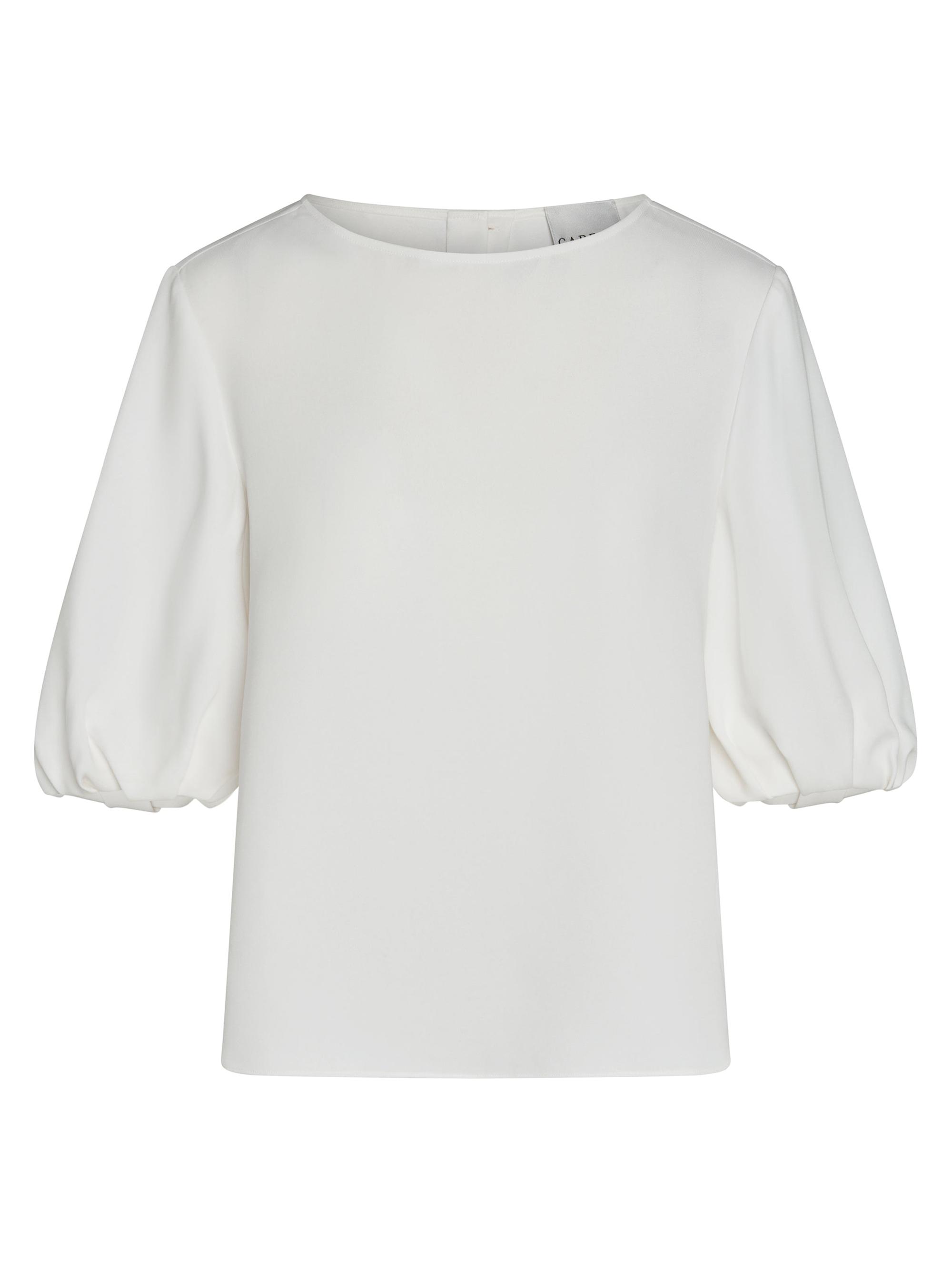 Careste Women's Leah Silk Top - Brilliant White