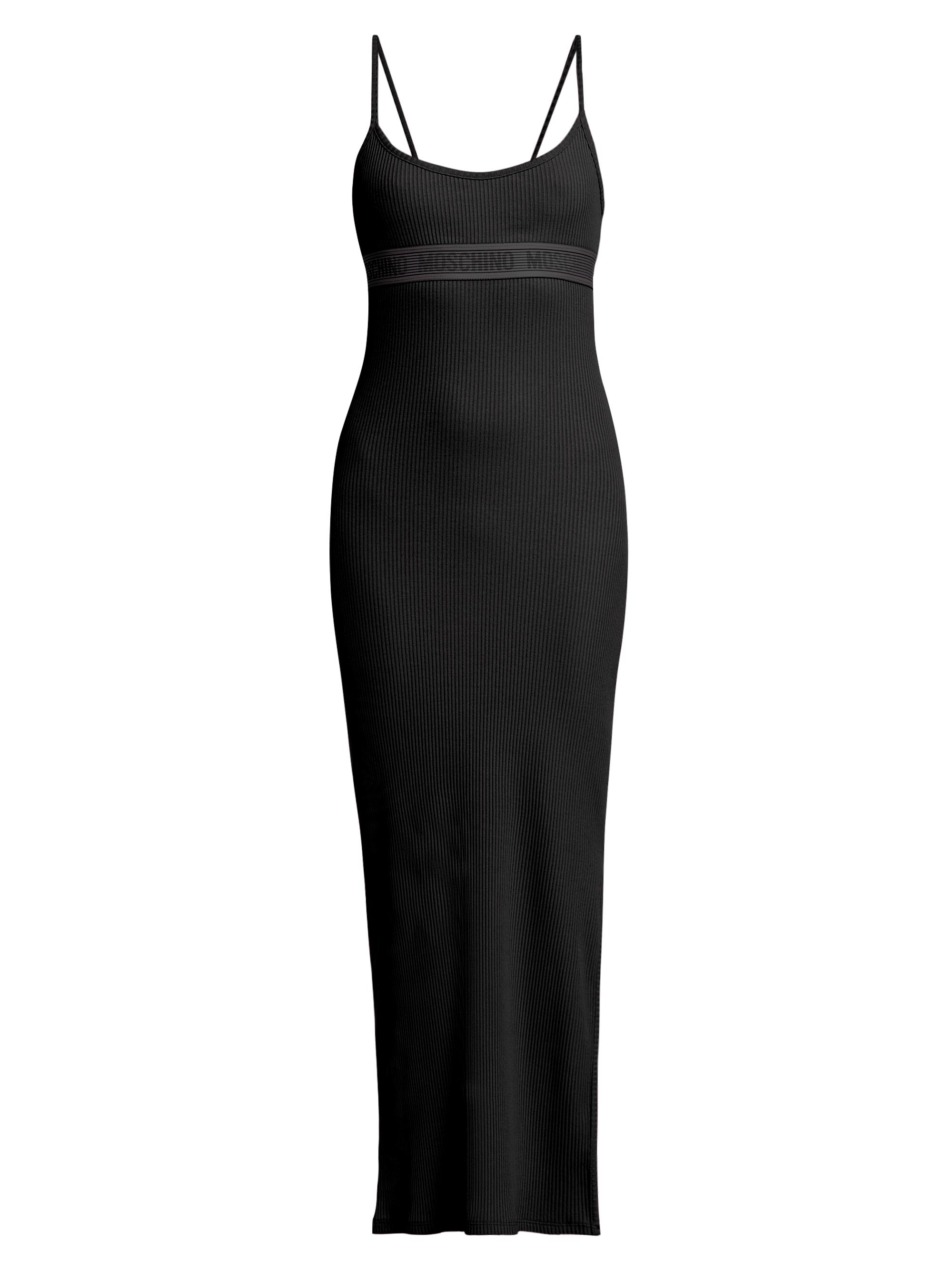 Moschino Women's  Logo Camisole Maxi Dress - Black