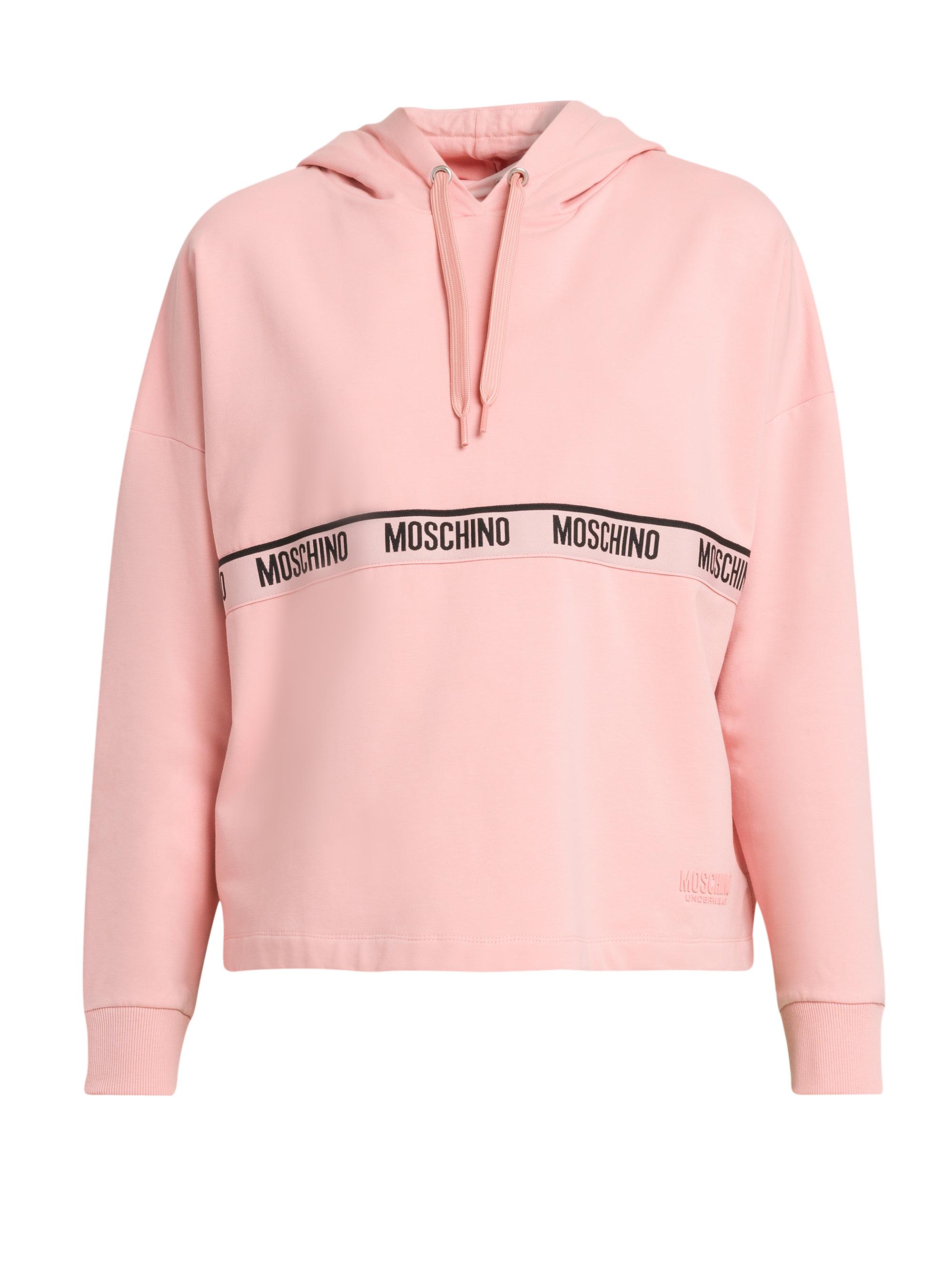 Moschino Women's Logo Tape Hoodie - Pink
