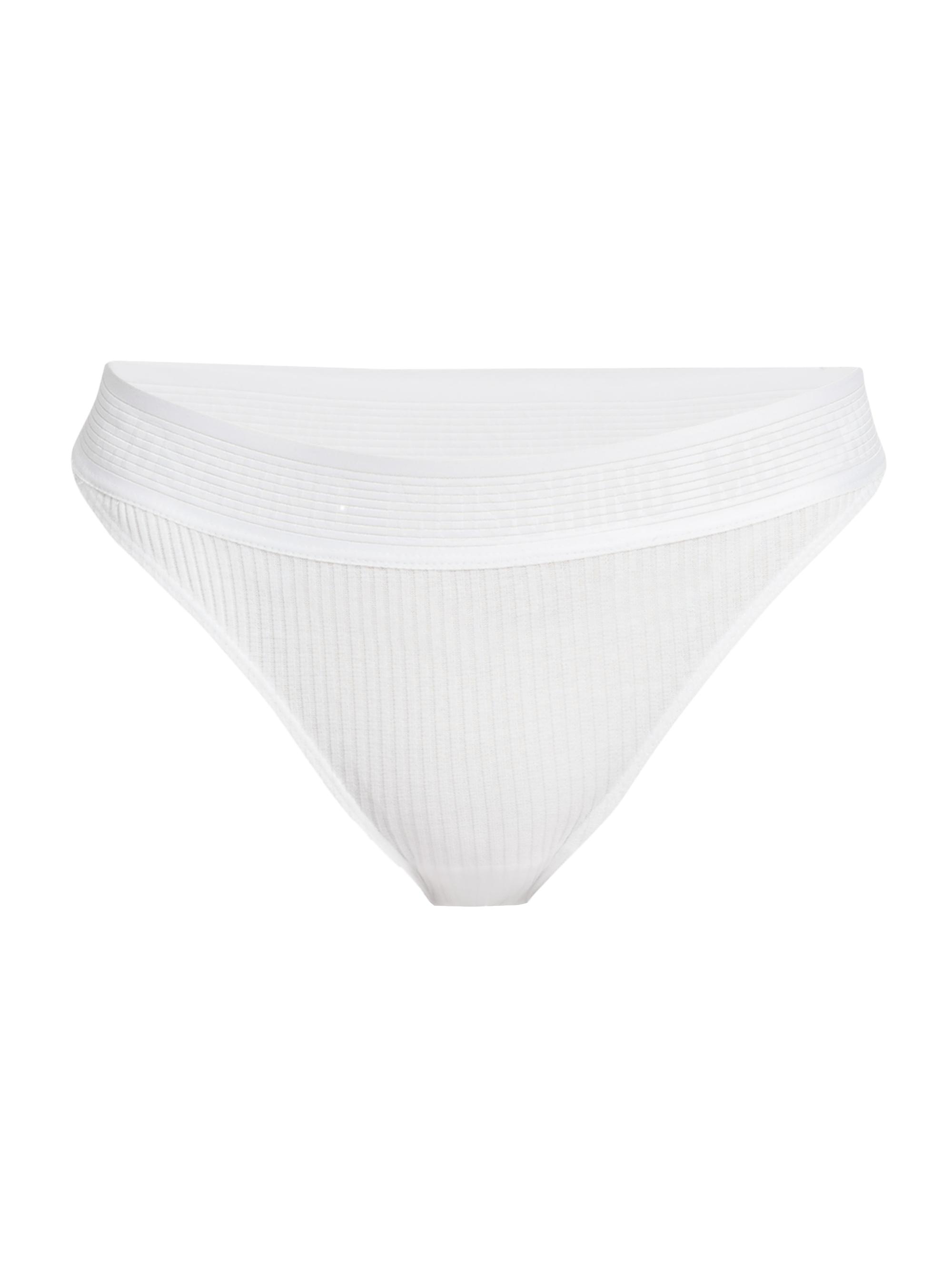 Moschino Women's Logo Banded Bikini Briefs - White