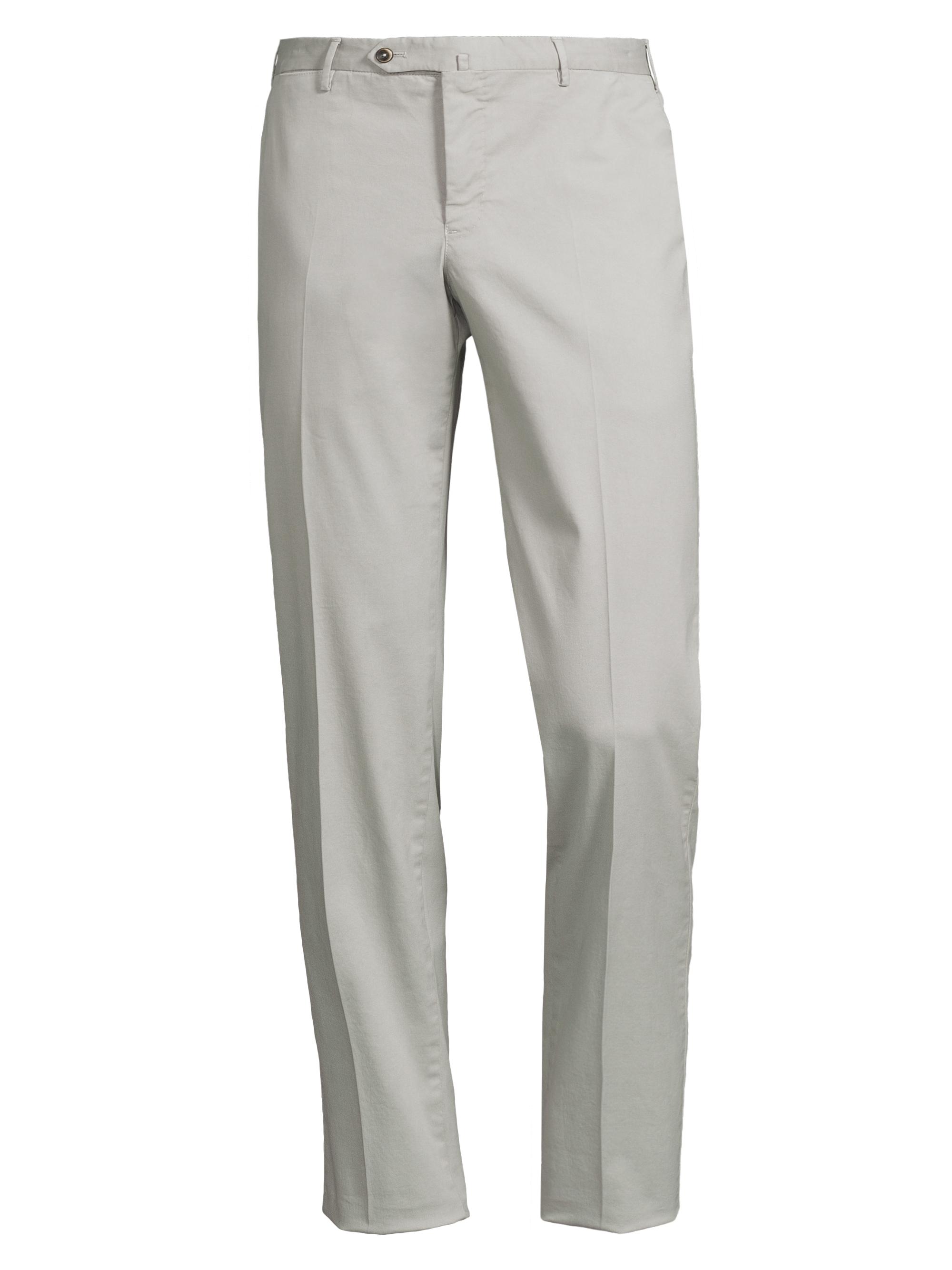 PT Torino Men's Stretch Cotton-Blend Slim-Fit Trousers - Light Grey