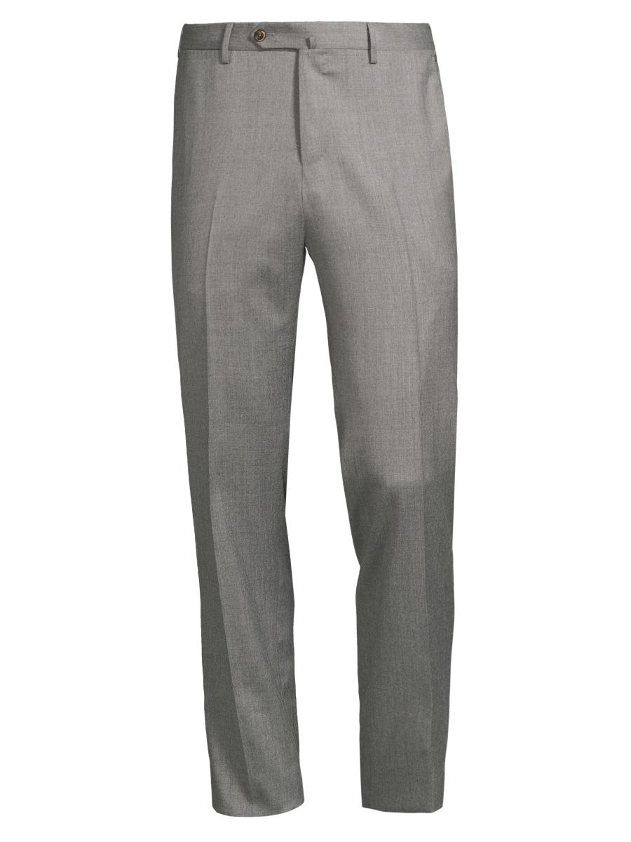 PT Torino Super 110s Stretch-Cotton Slim-Fit Trousers | Saks Fifth