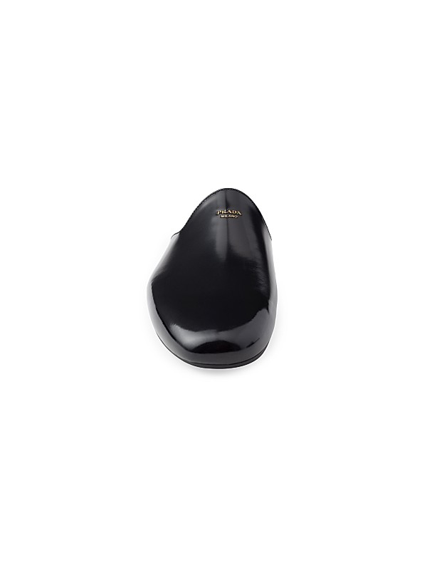 Shop Prada Brushed Leather Slippers | Saks Fifth Avenue Shop Prada Brushed Leather Slippers | Saks Fifth Avenue