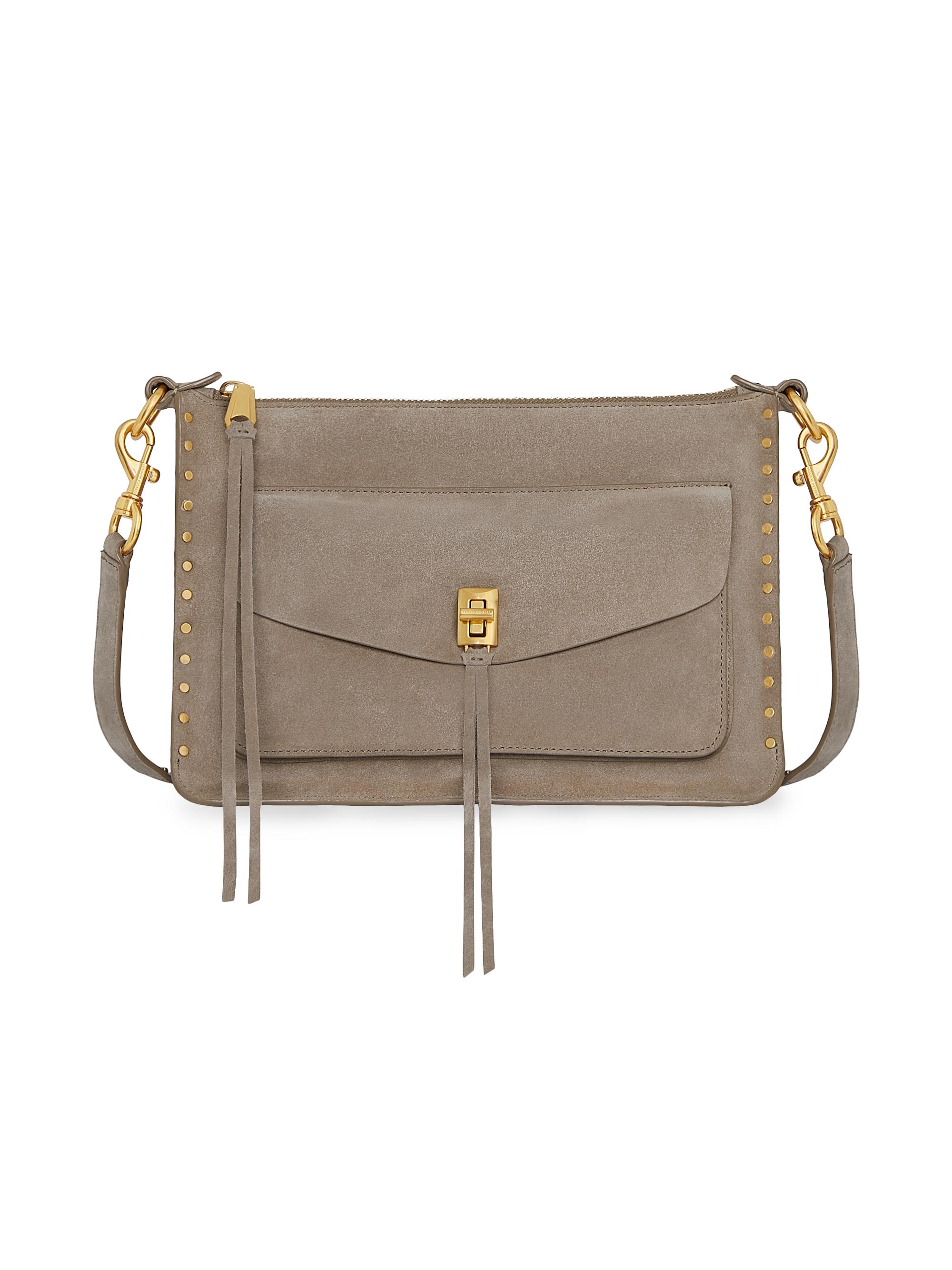 Rebecca Minkoff Women's Darren Signature Leather Shoulder Bag - Clay