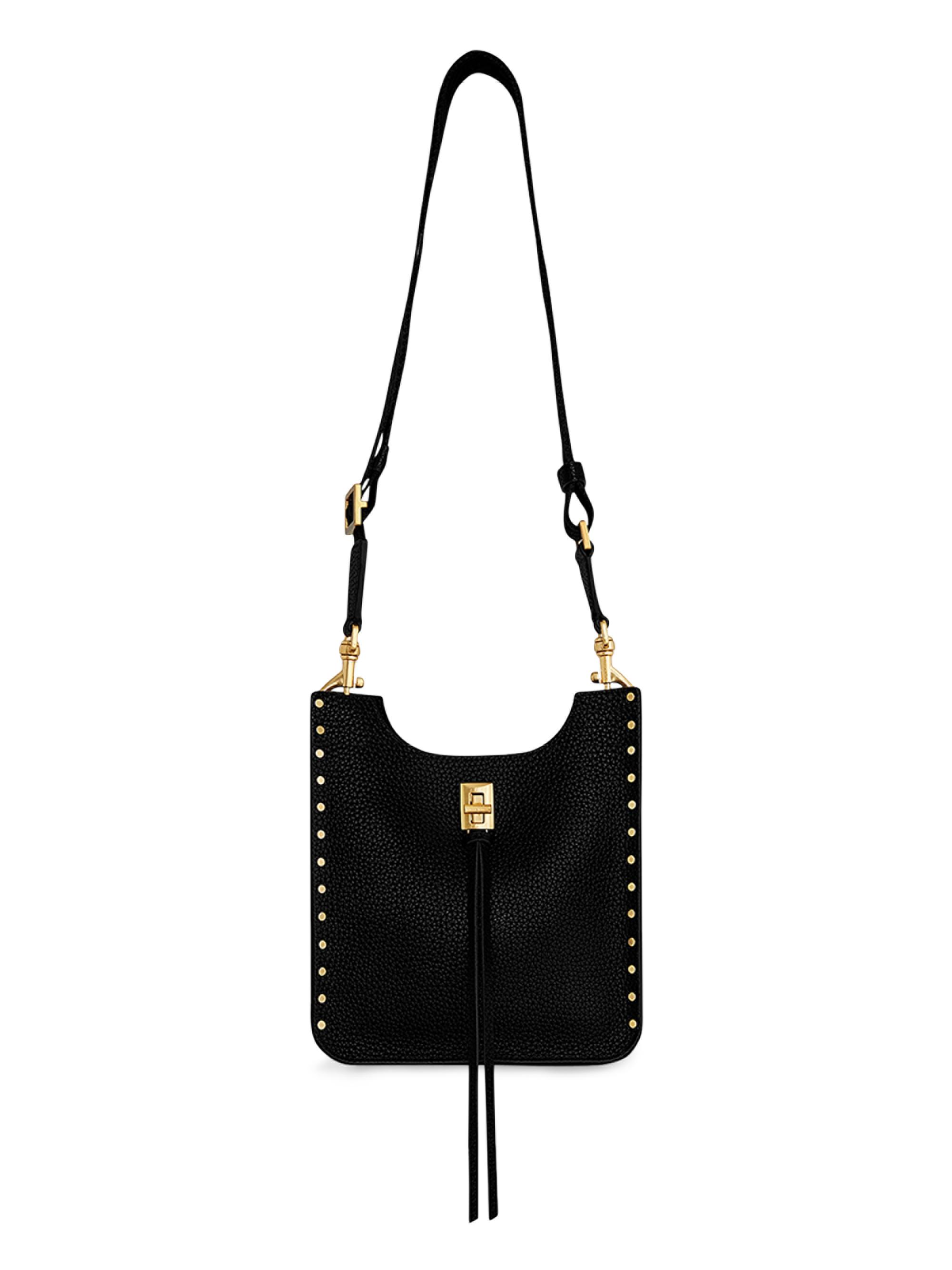 Rebecca Minkoff Women's Mini Darren Leather Feed Bag - Black