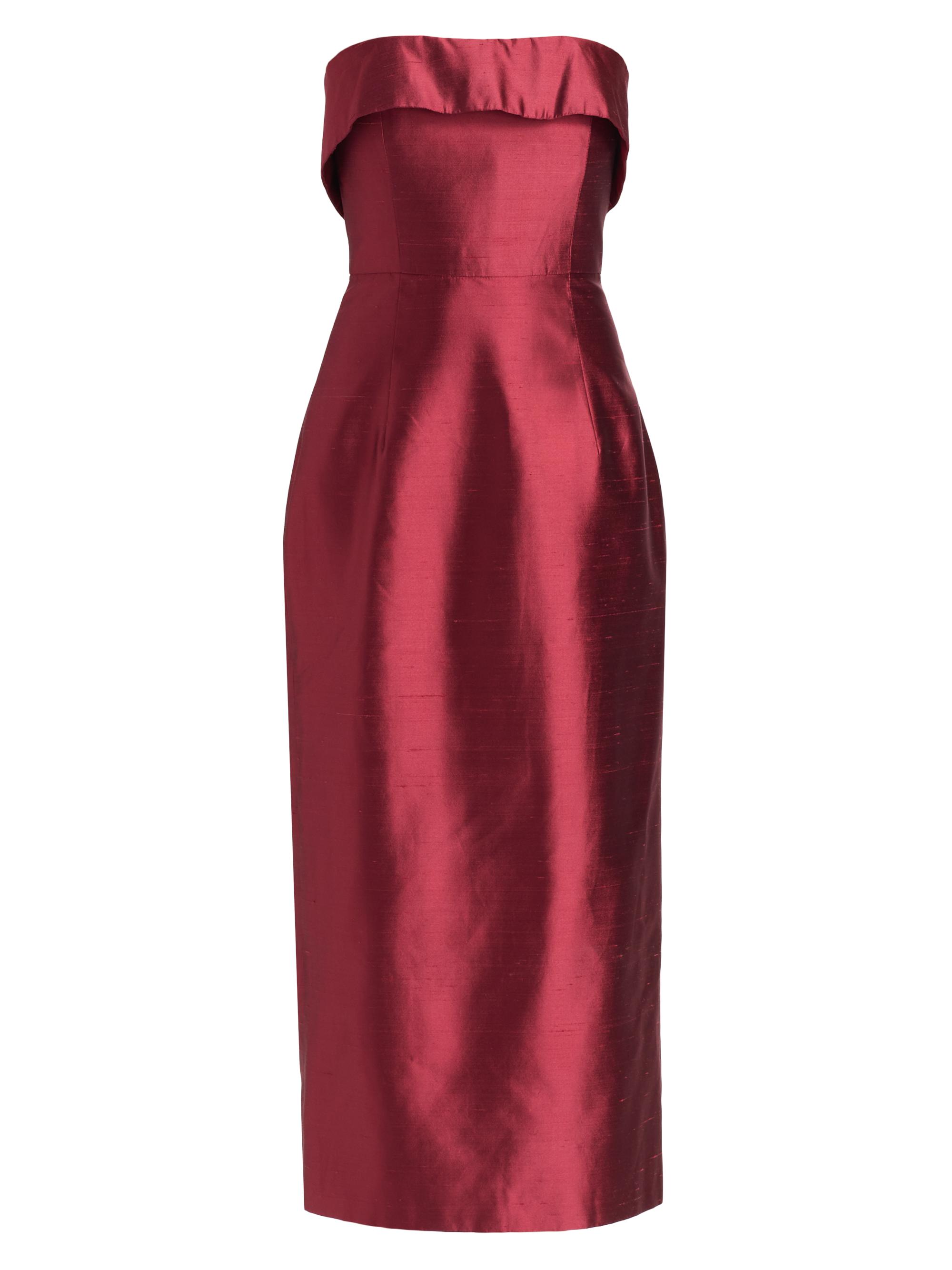 Markarian Women's Novella Satin Column Cocktail Dress - Raspberry