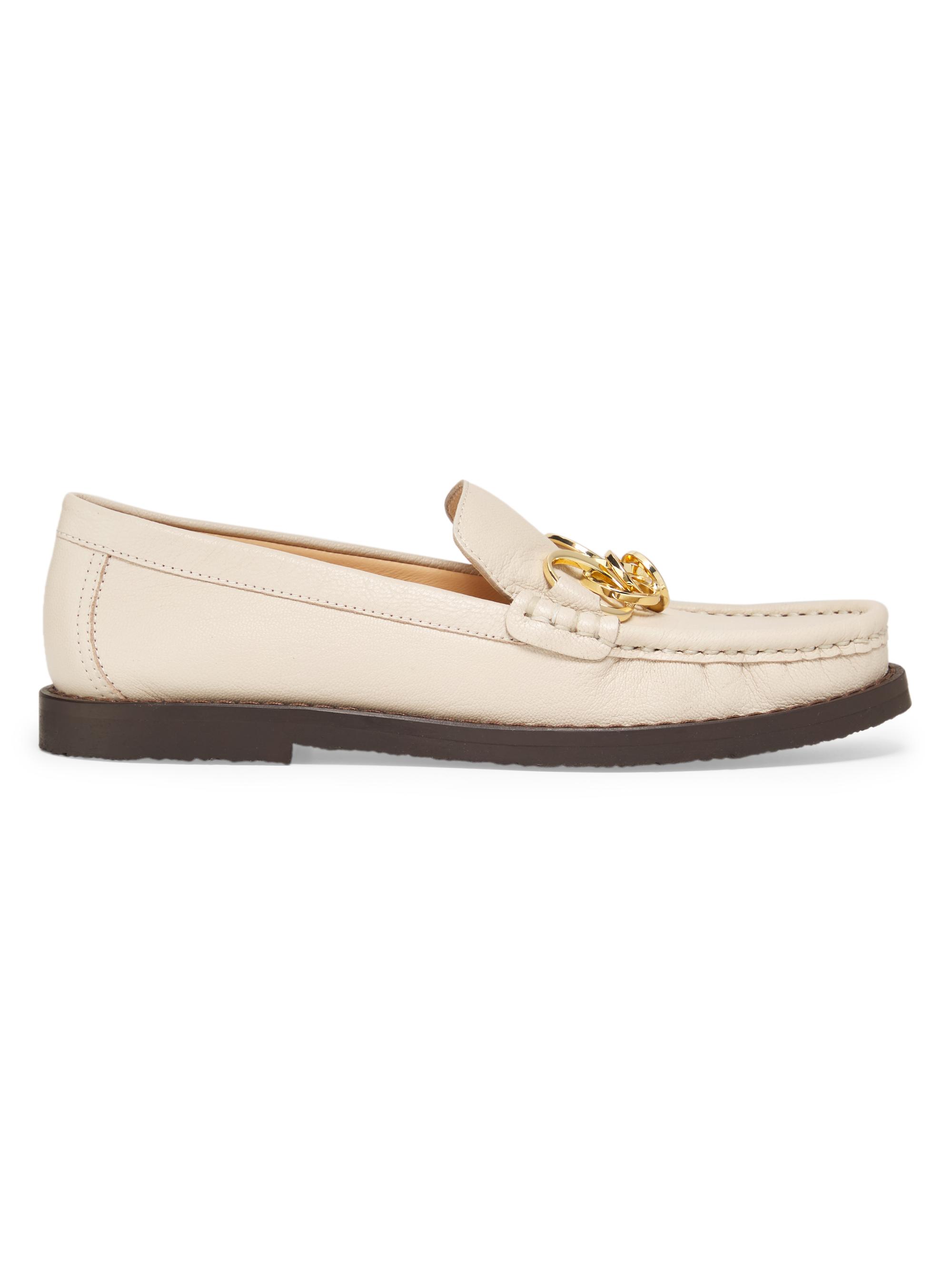 Odissì Women's Jane Leather Loafers - White
