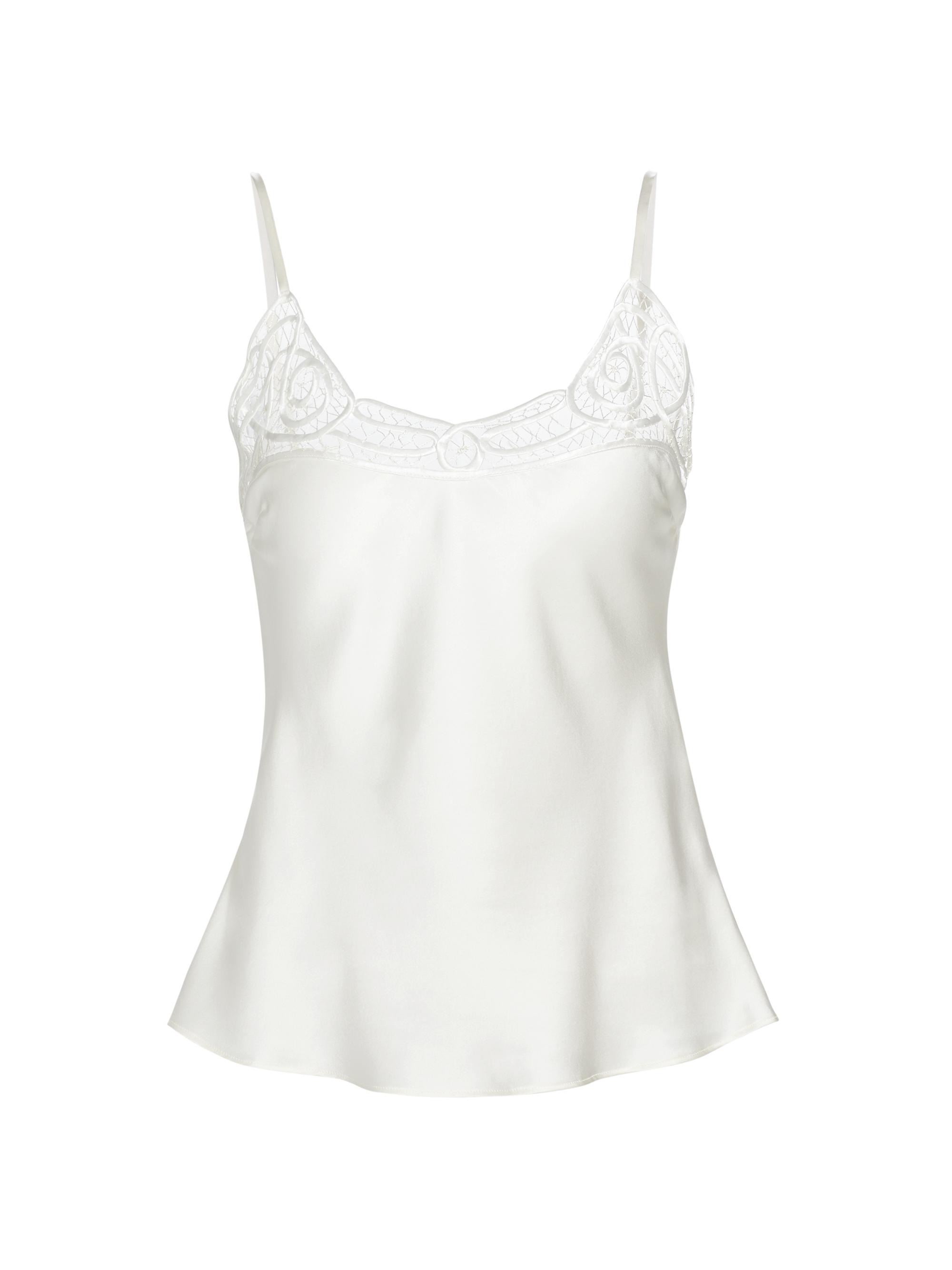 Ginia Women's Jean Silk Cami Top - Cream