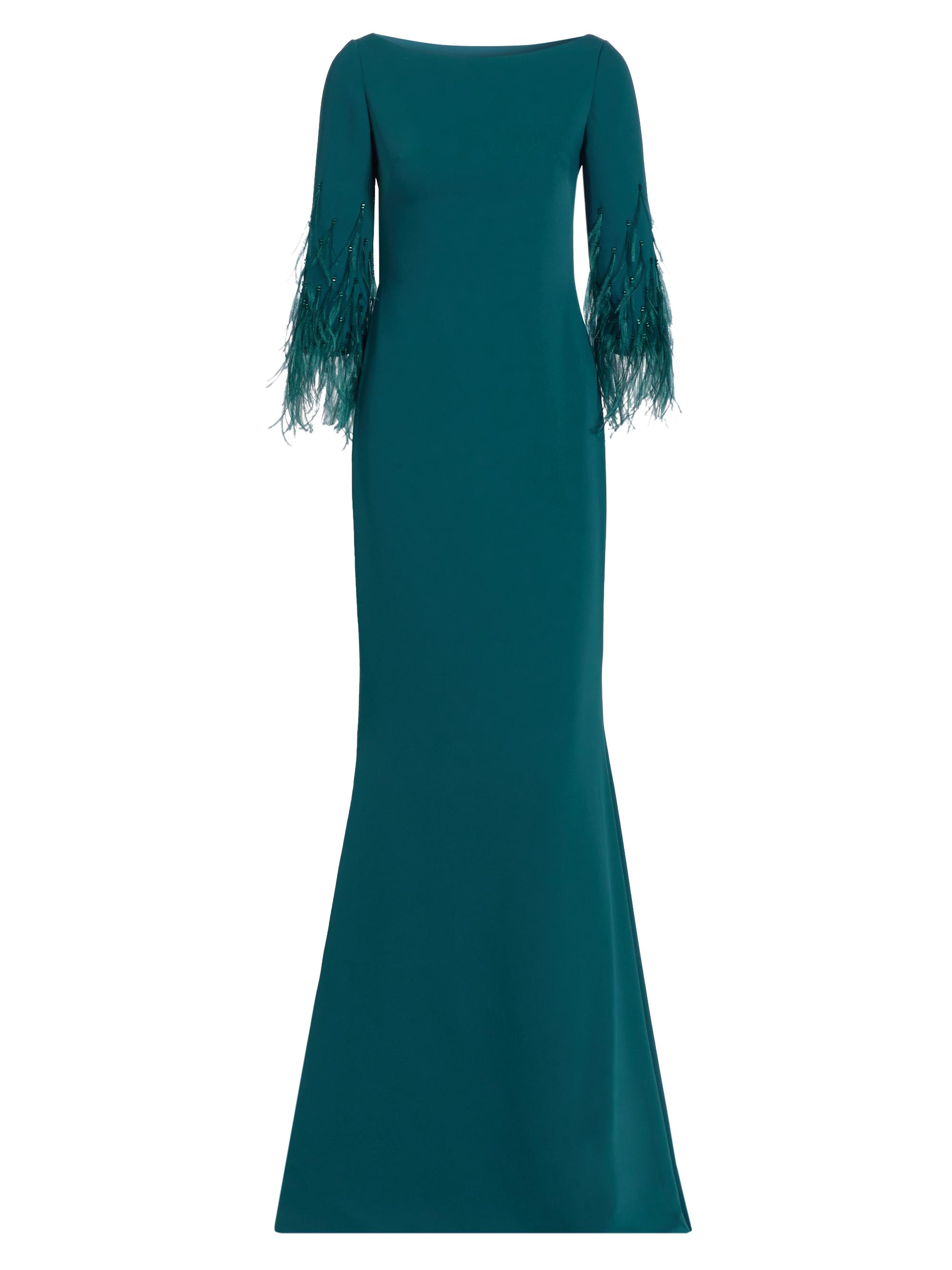 Atelier Prabal Gurung Women's Patricia Boatneck Mermaid Gown - Peacock