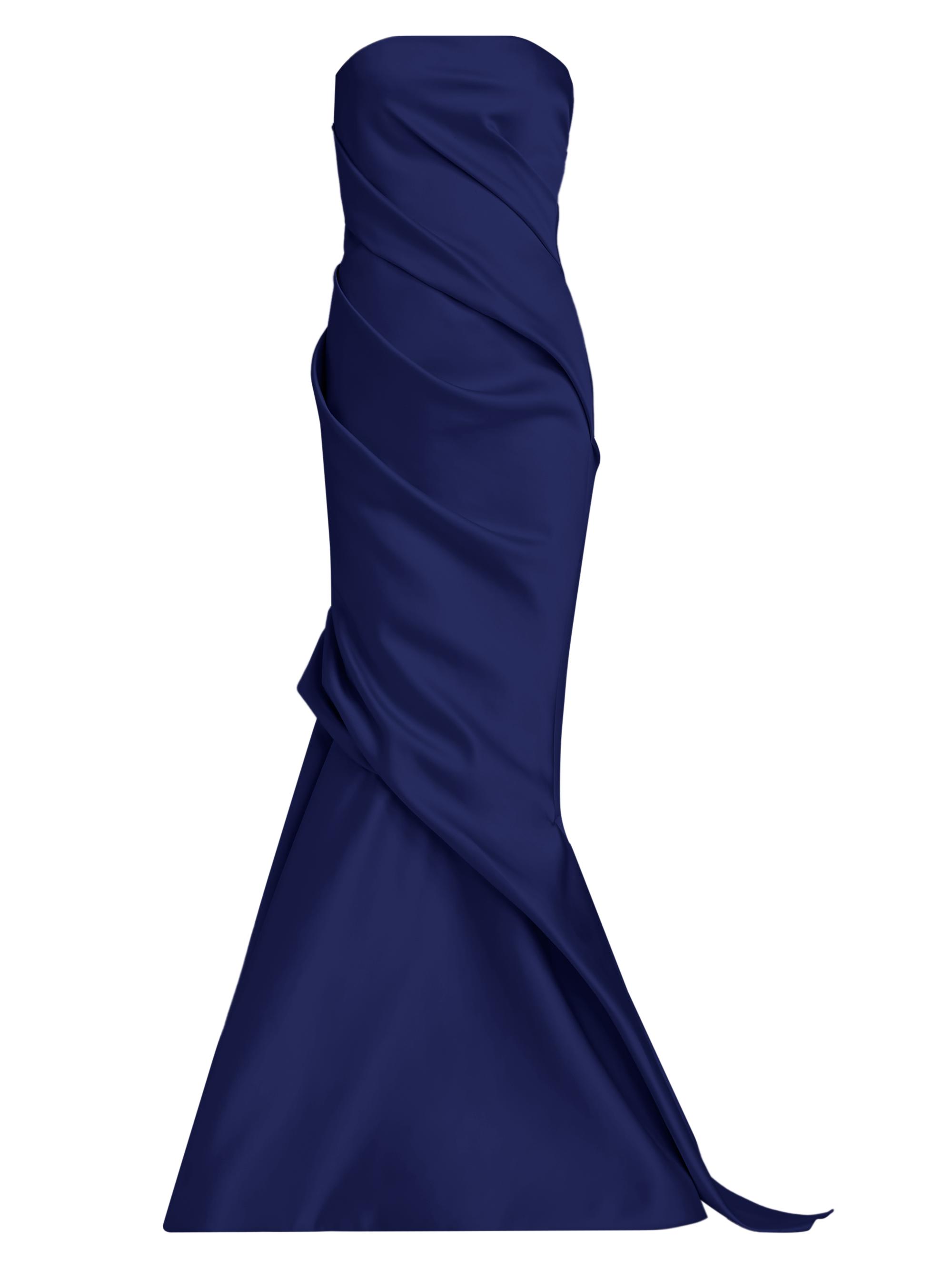 Atelier Prabal Gurung Women's Diane Strapless Satin Mermaid Gown - Navy