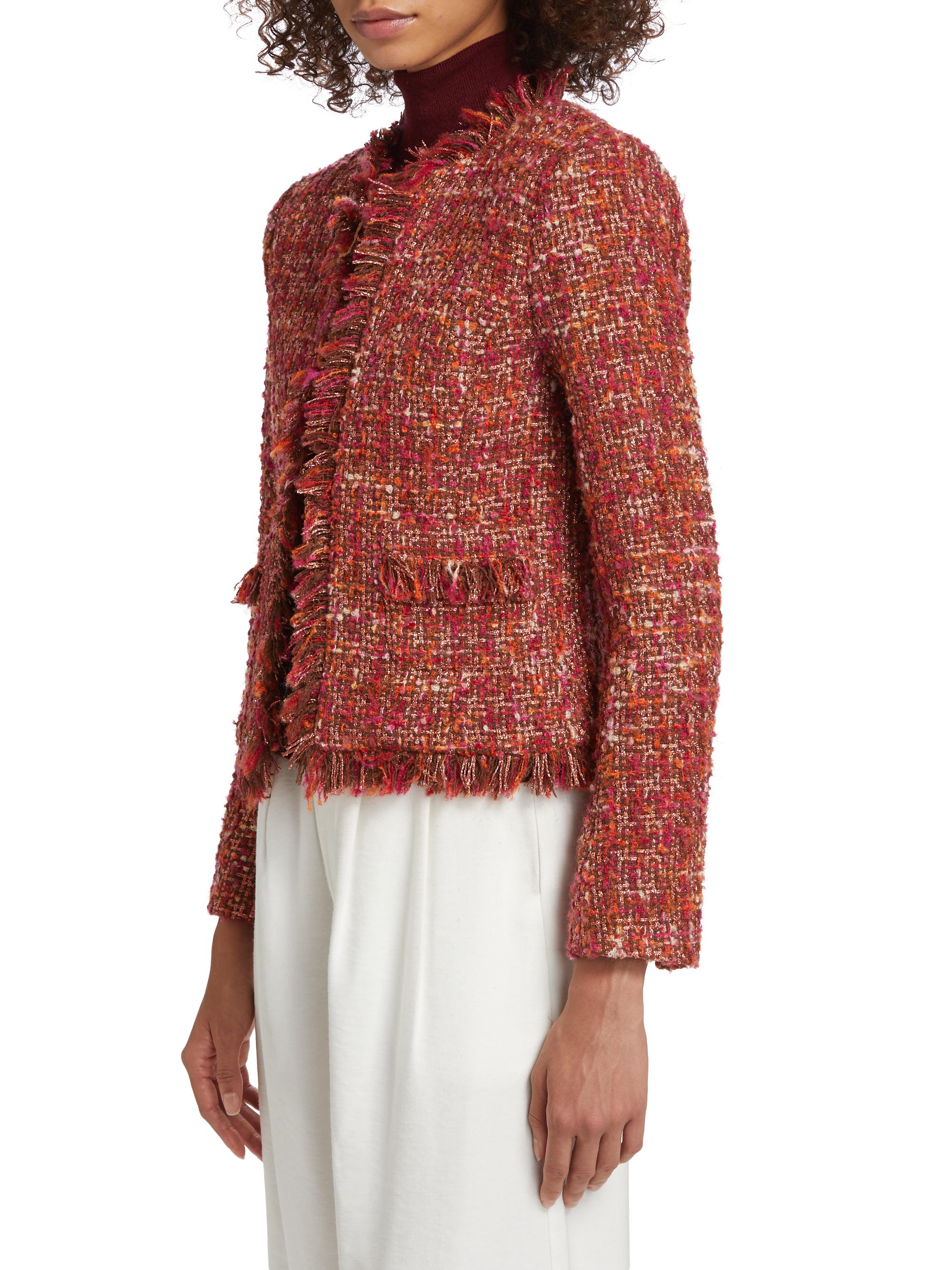 L'AGENCE Angelina Tweed Jacket | Saks Fifth Avenue