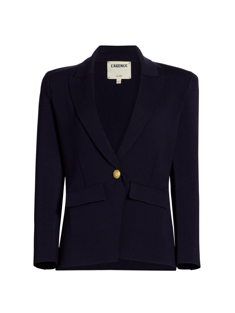 L'AGENCE Chamberlain Knit Blazer | Saks Fifth Avenue