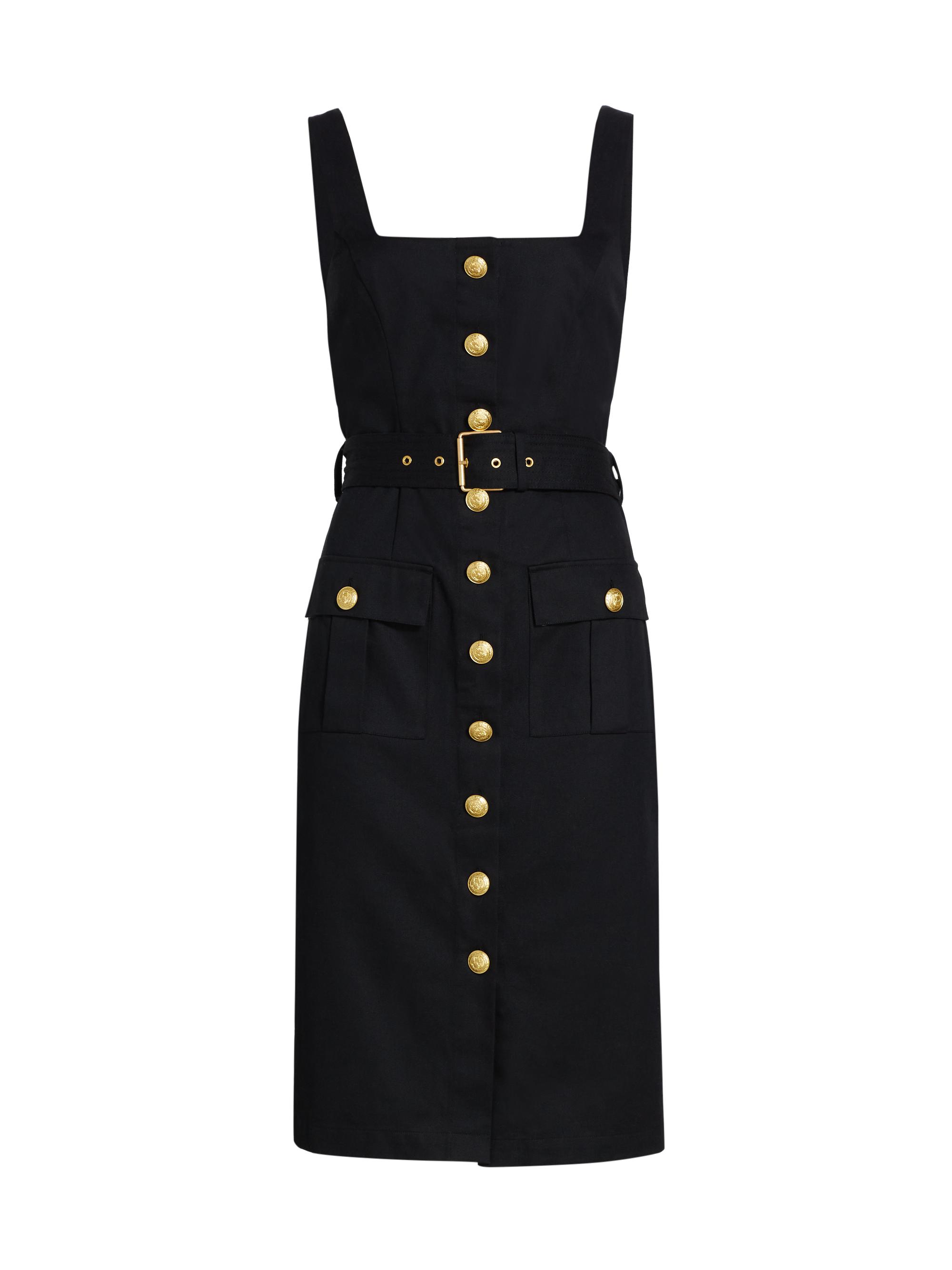 新品タグ付き★ AMERI BUTTON MOTIF APRON DRESS M 新品タグ付き☆ AMERI BUTTON MOTIF APRON DRESS M