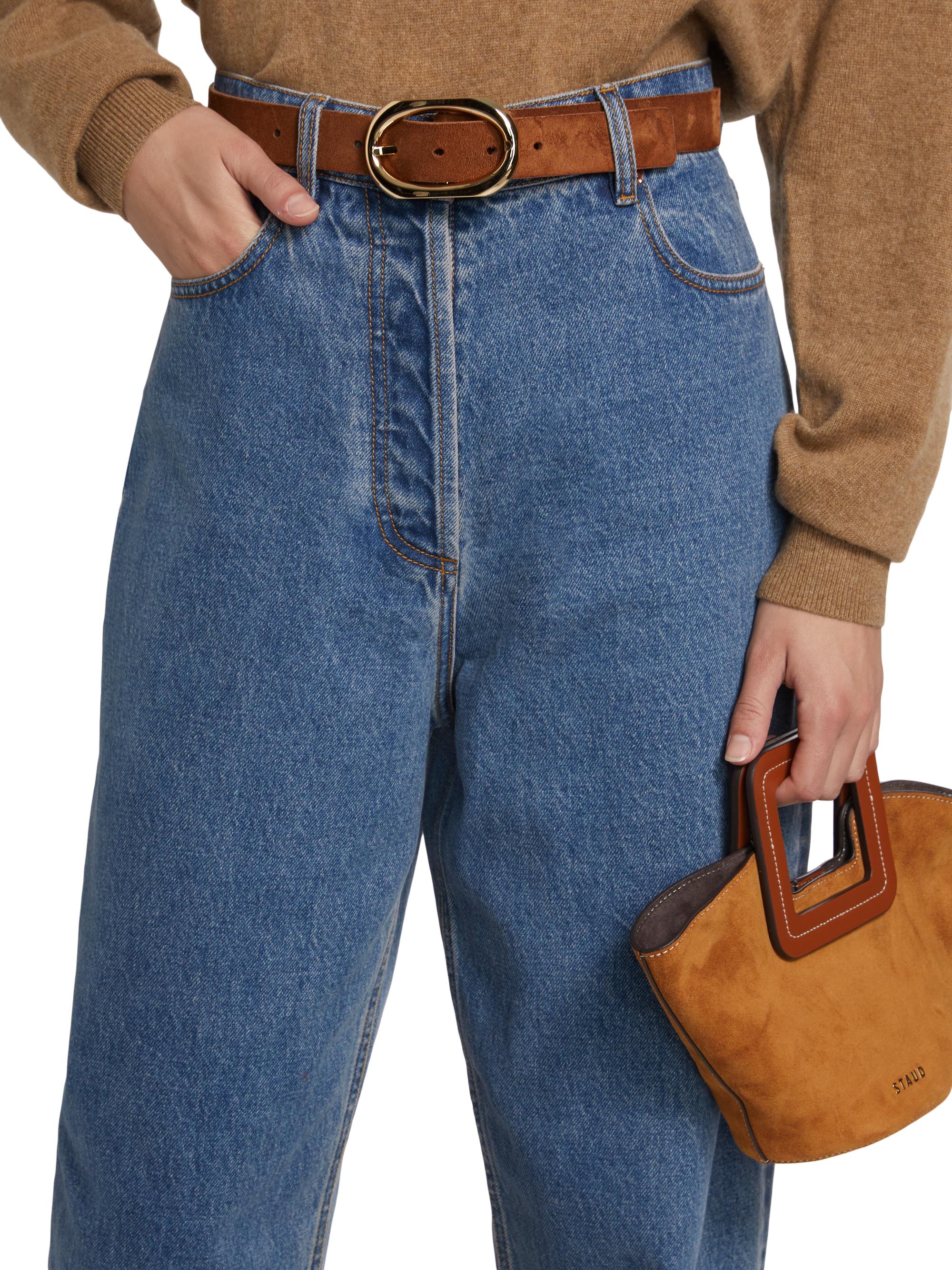 Ronny Kobo Crawford Denim Crop Jeans | Saks Fifth Avenue