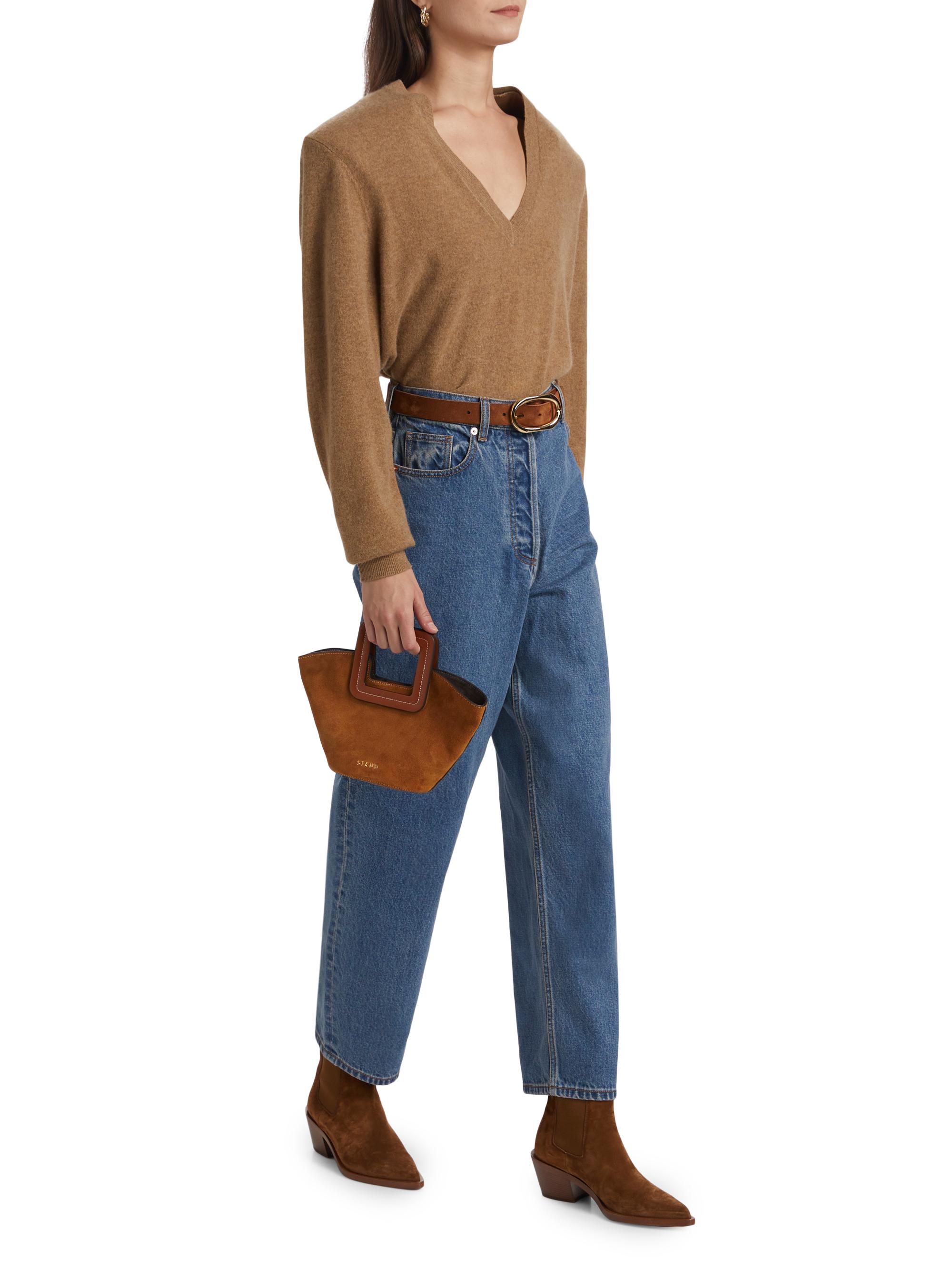 Ronny Kobo Crawford Denim Crop Jeans | Saks Fifth Avenue