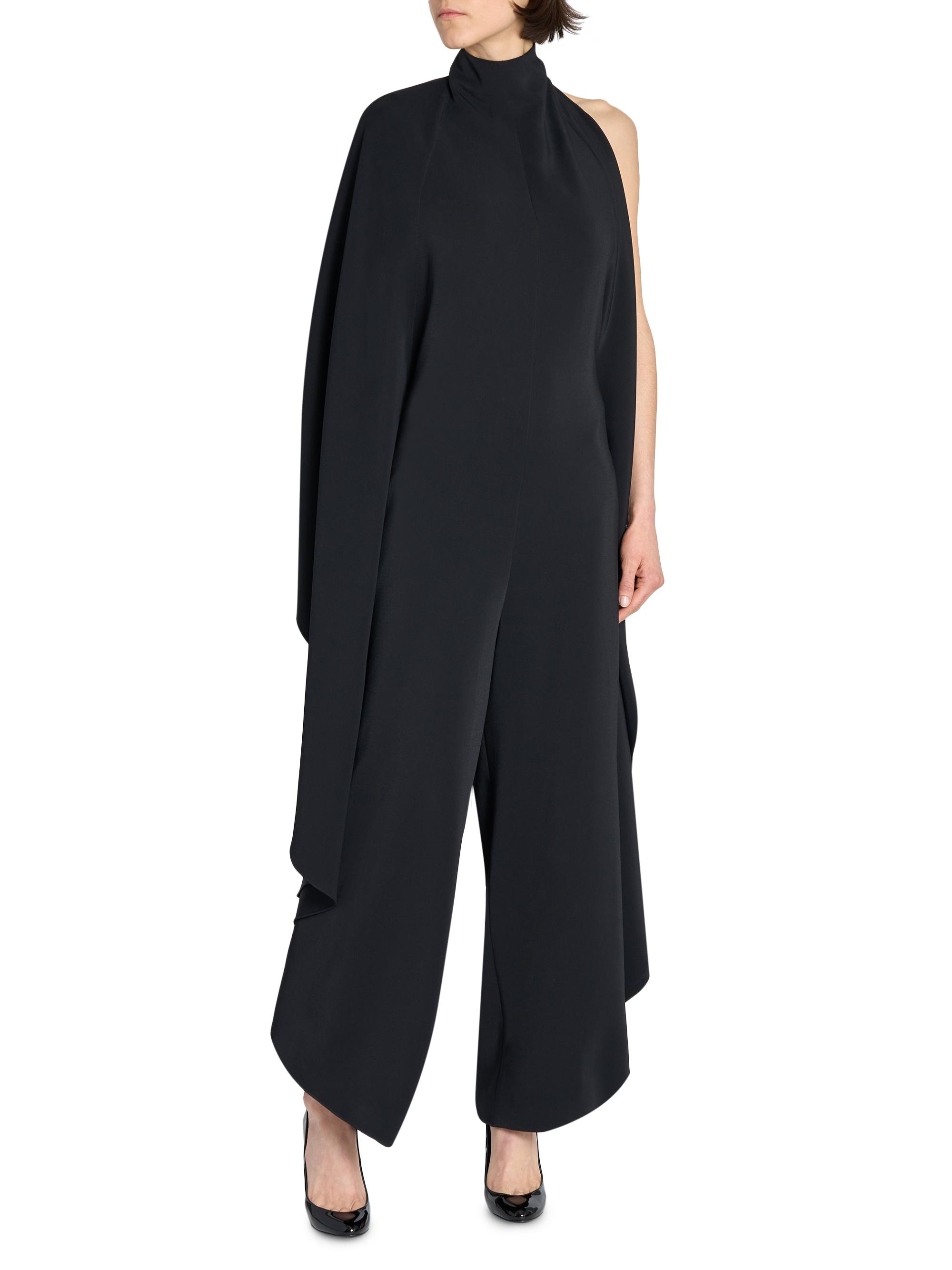 Alaïa Petale Draped Wool Jumpsuit | Saks Fifth Avenue