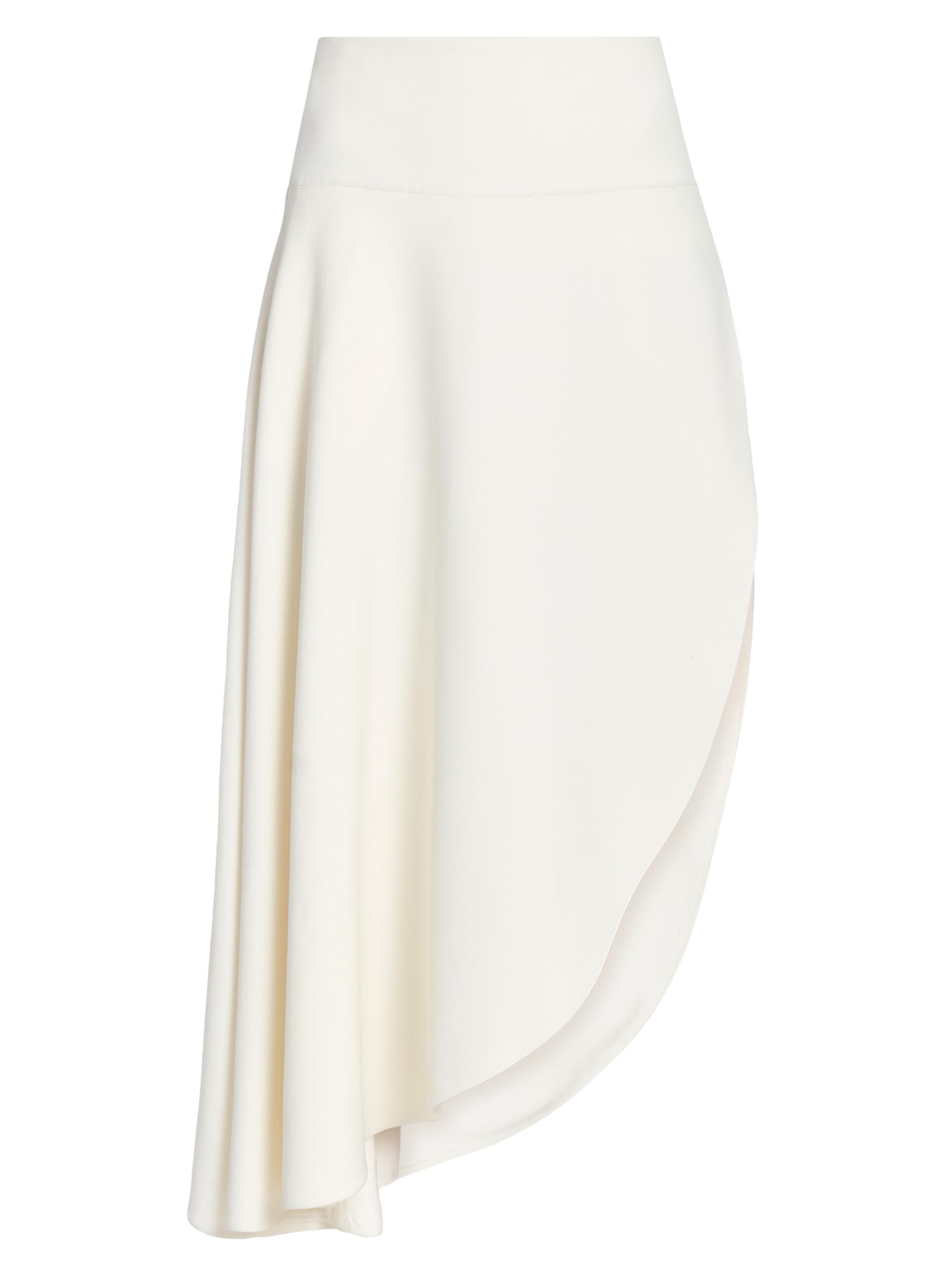 Alaïa Women's Asymmetric Maxi Skirt - Blanc