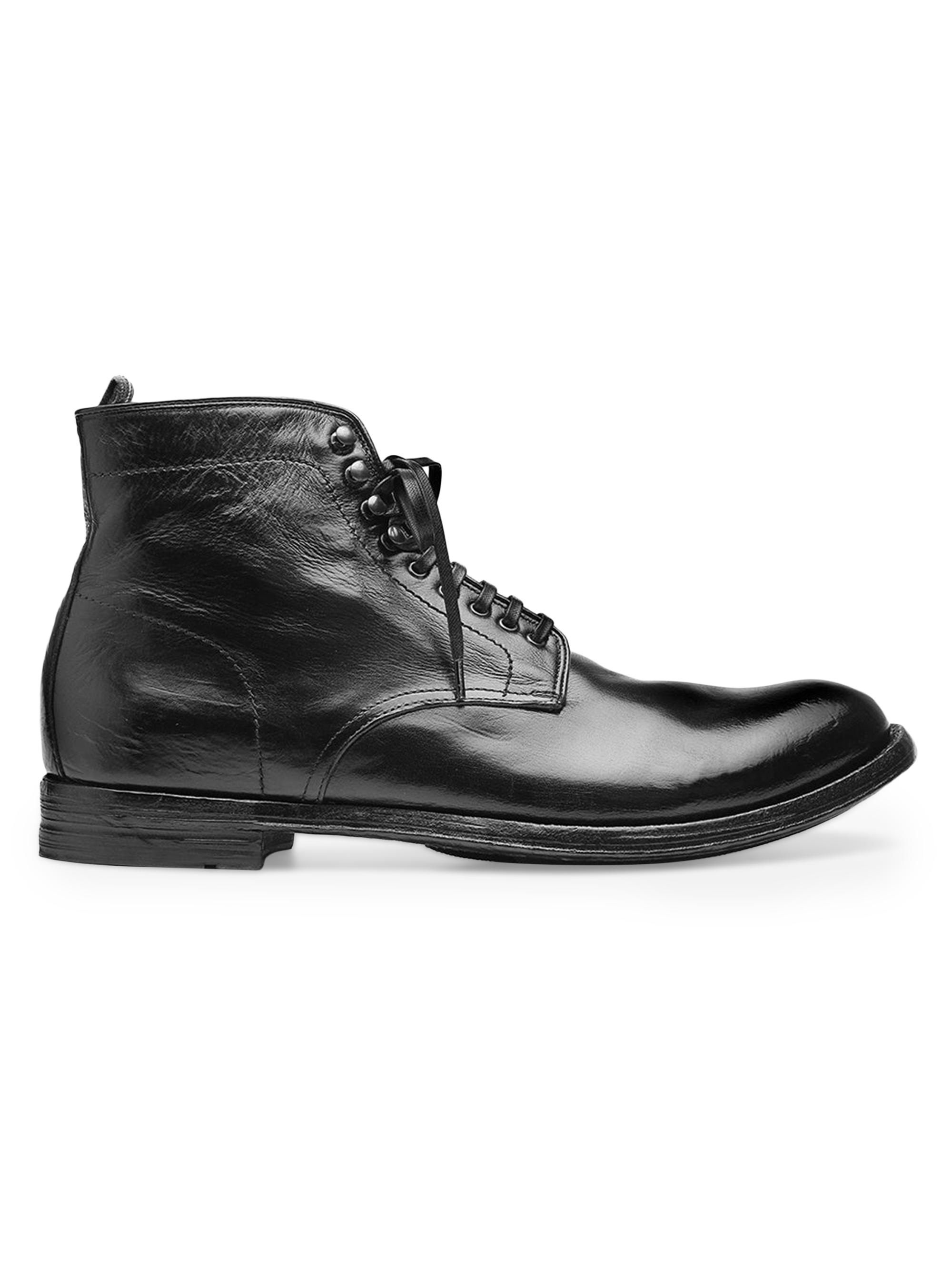 Officine Creative Men's Anatomia Leather Boots - Nero
