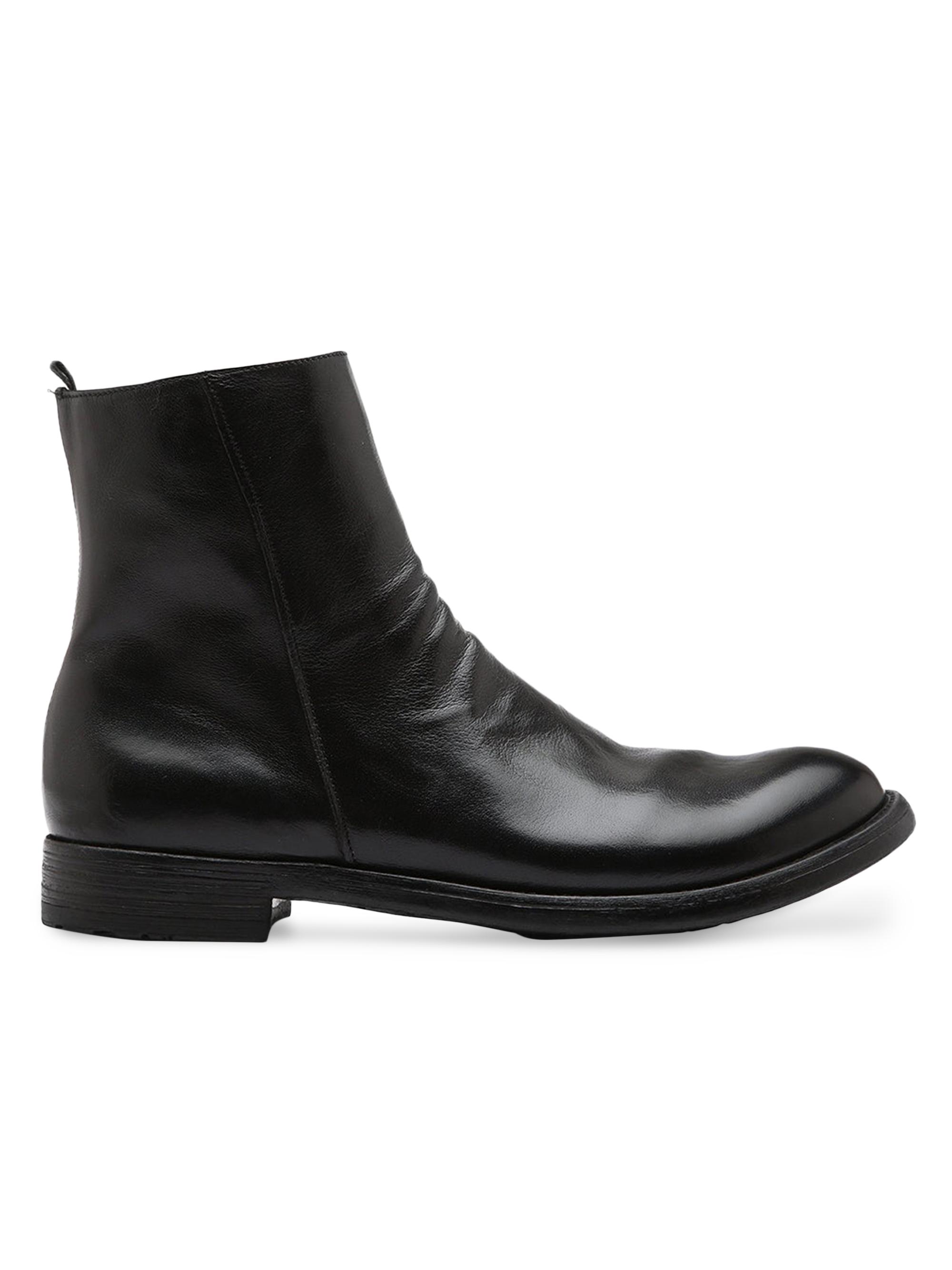 Officine Creative Men's Hive Leather Boots - Nero