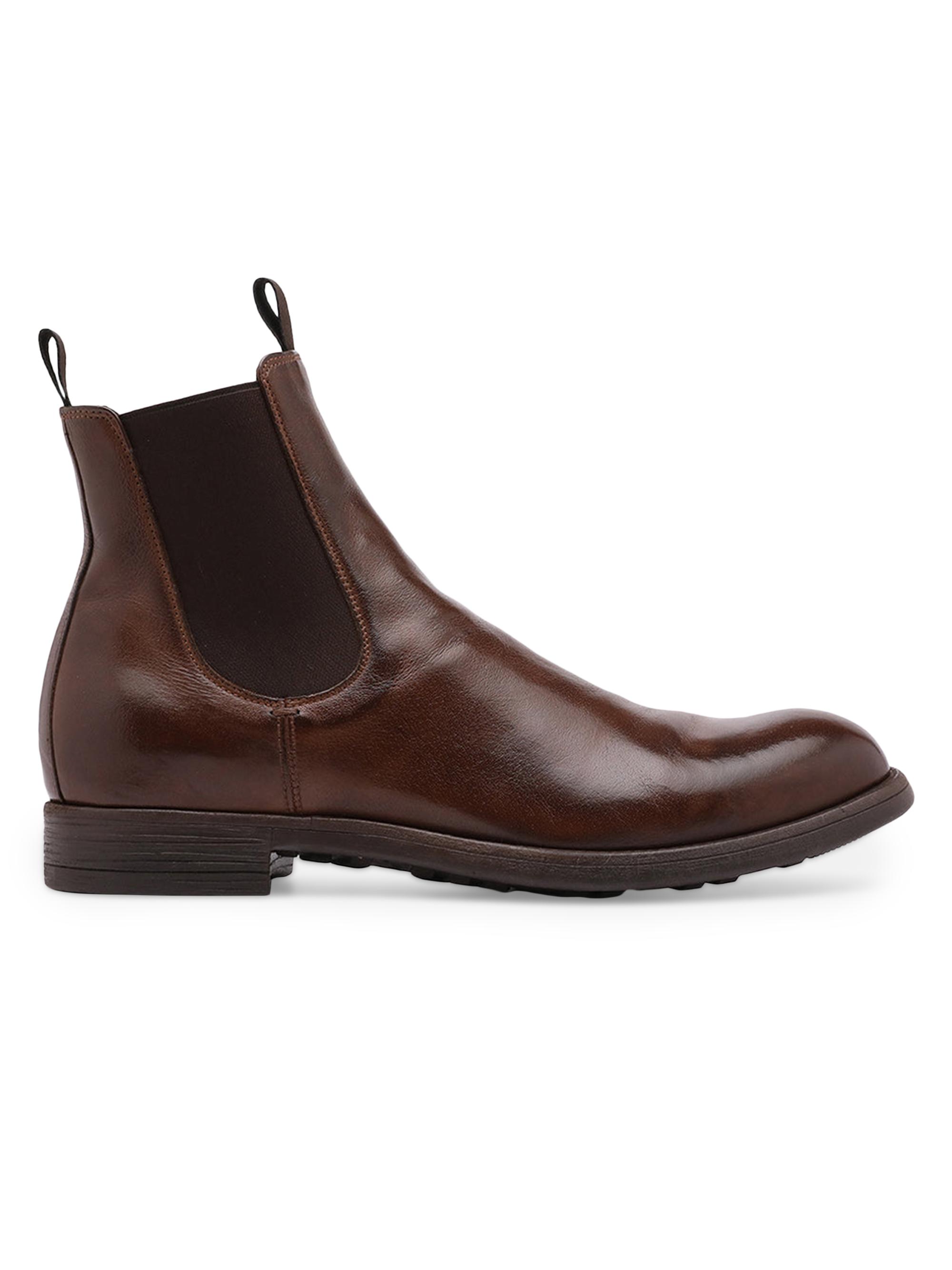 Officine Creative Men's Chronicle Leather Chelsea Boots - Cigar