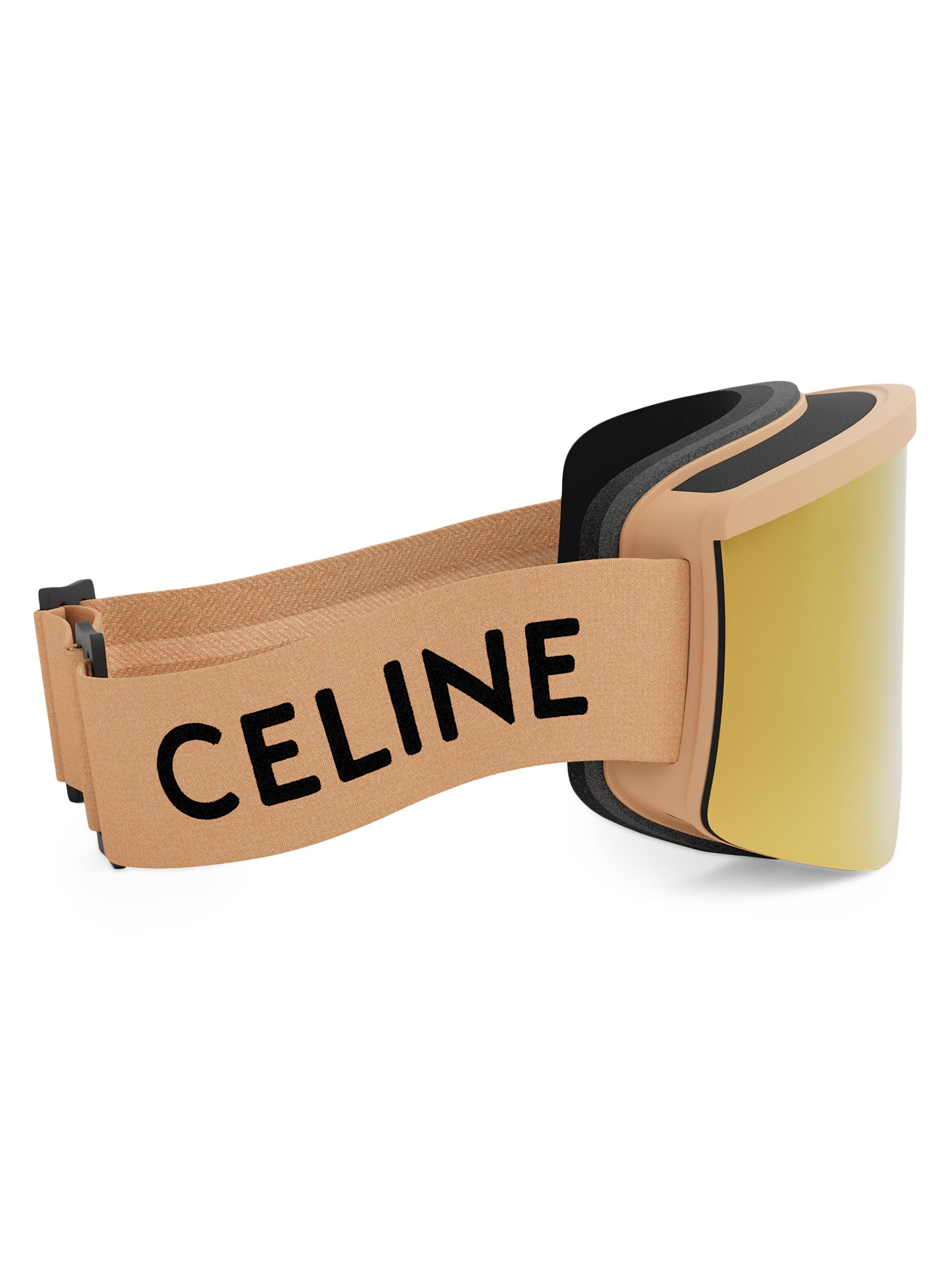 CELINE Ski Mask Oversized Logo Goggles | Saks Fifth Avenue