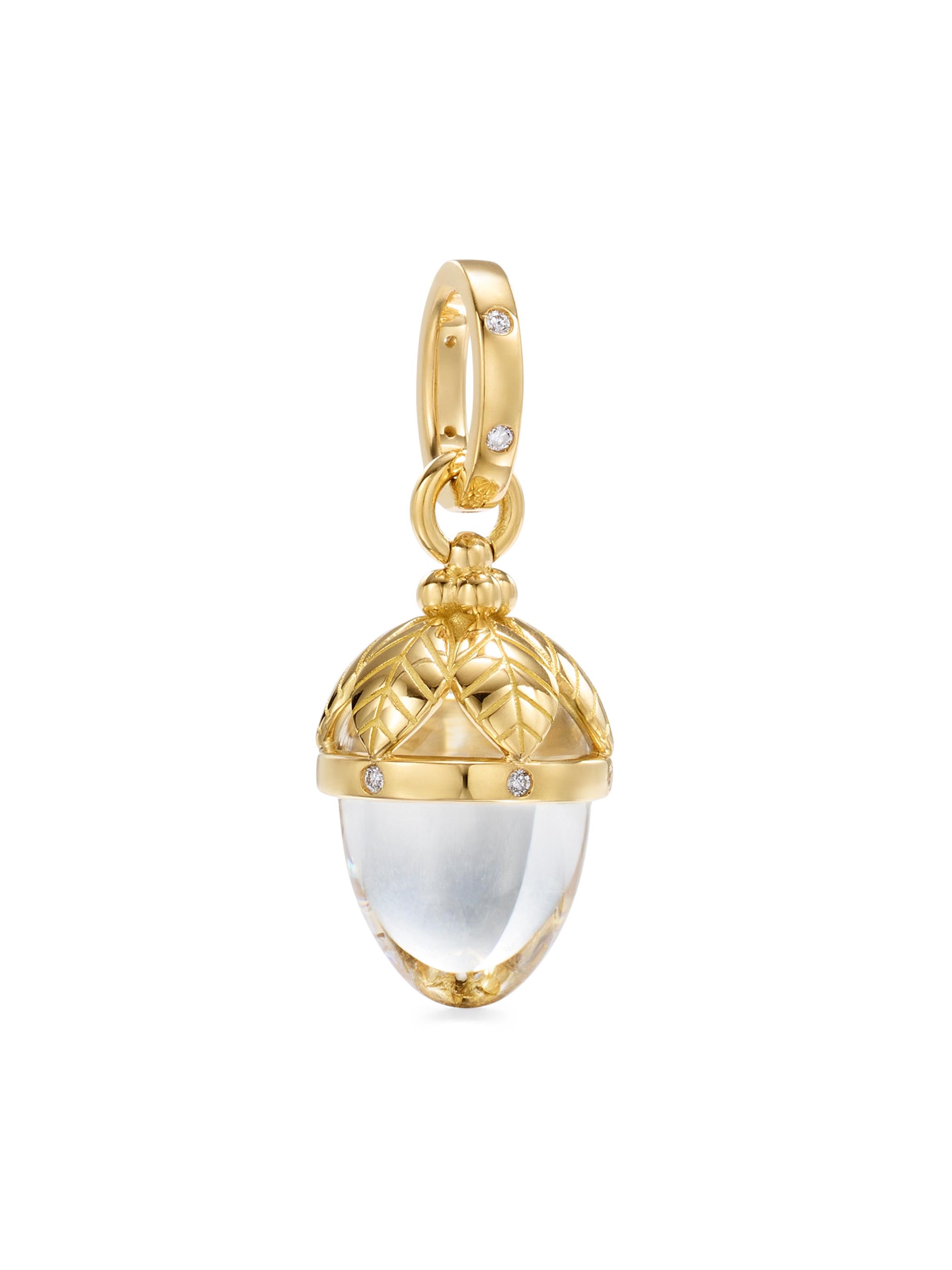 Temple St. Clair Women's Florence86 Arcadia 18K Yellow Gold, Crystal & 0.06 TCW Diamond  Amulet - Yellow Gold