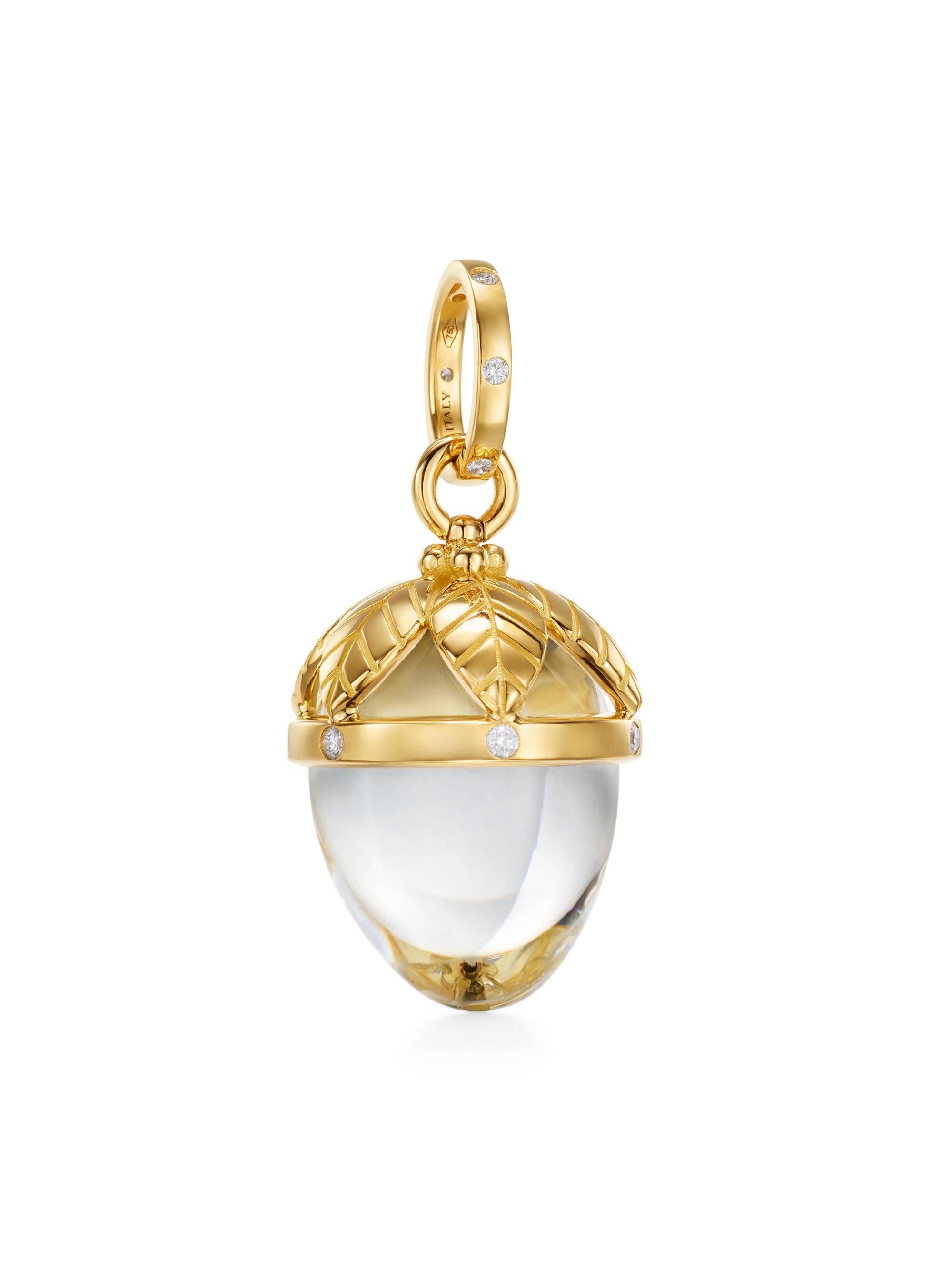 Temple St. Clair Women's Florence86 Arcadia 18K Yellow Gold, Crystal & 0.23 TCW Diamond  Amulet - Yellow Gold