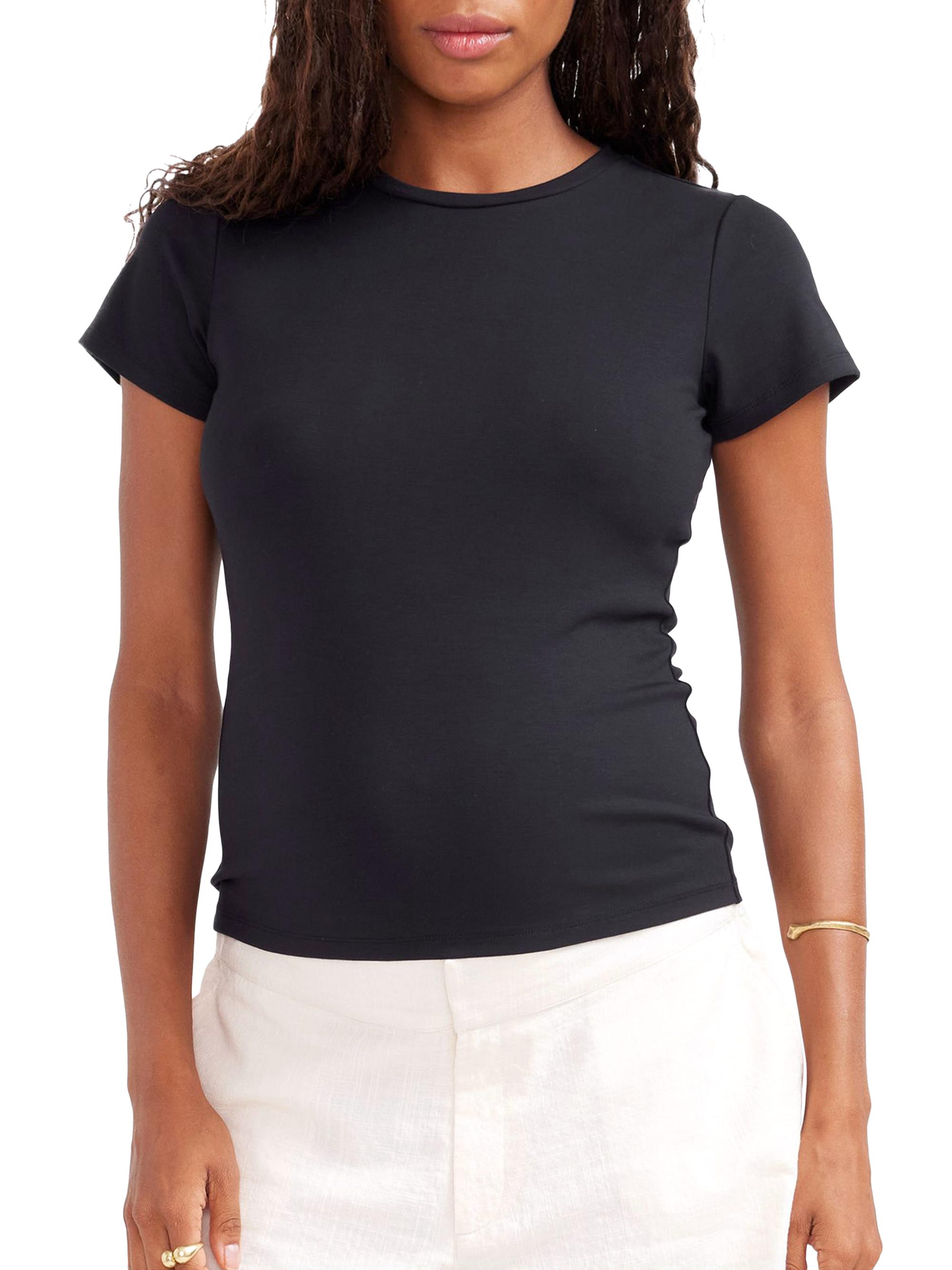 Hatch Women's The Jersey Maternity T-Shirt - Black
