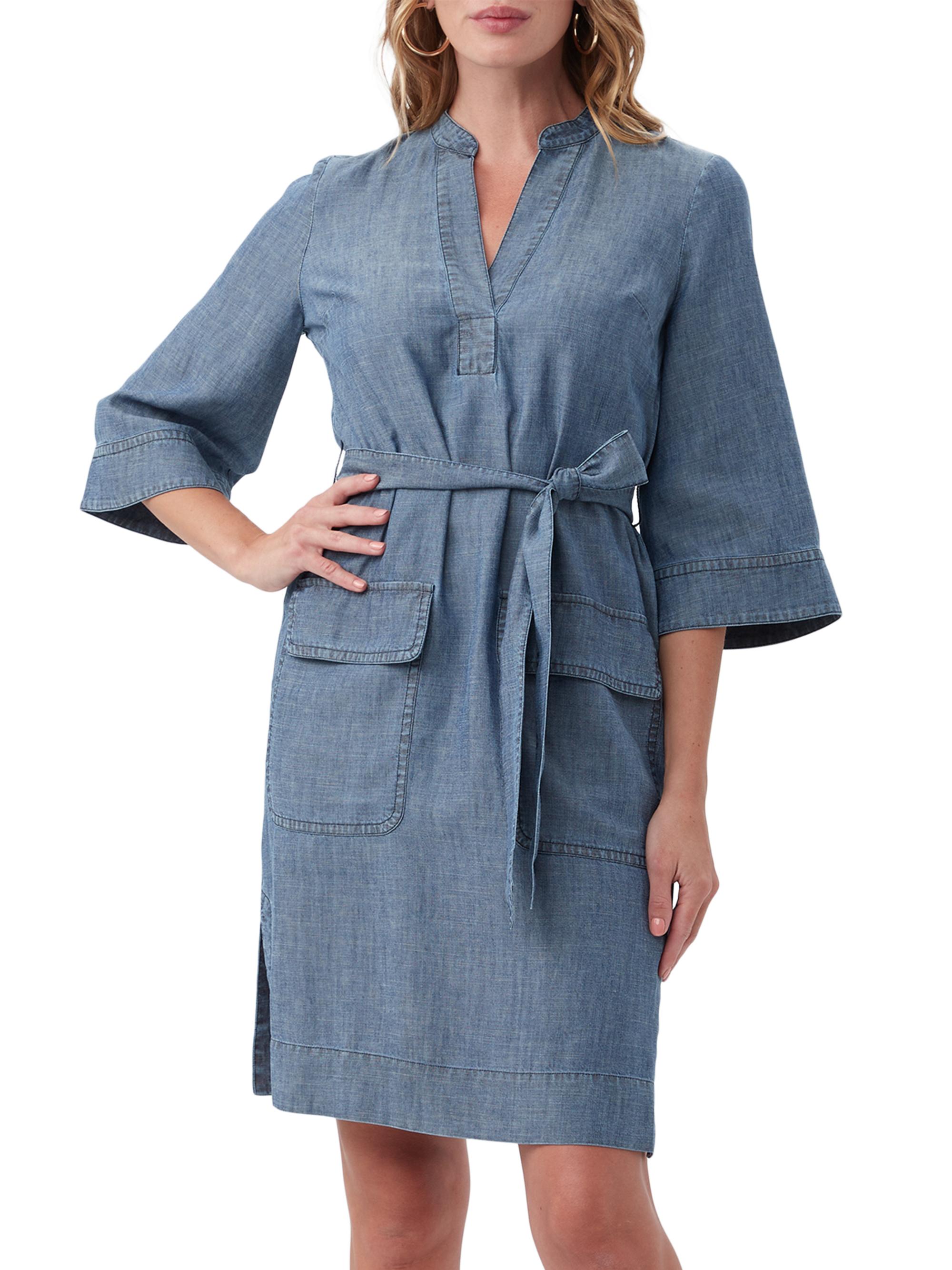 white christmas dresses Trina Turk Lora Dress Indigo – Monkee's of the Pines main image 1