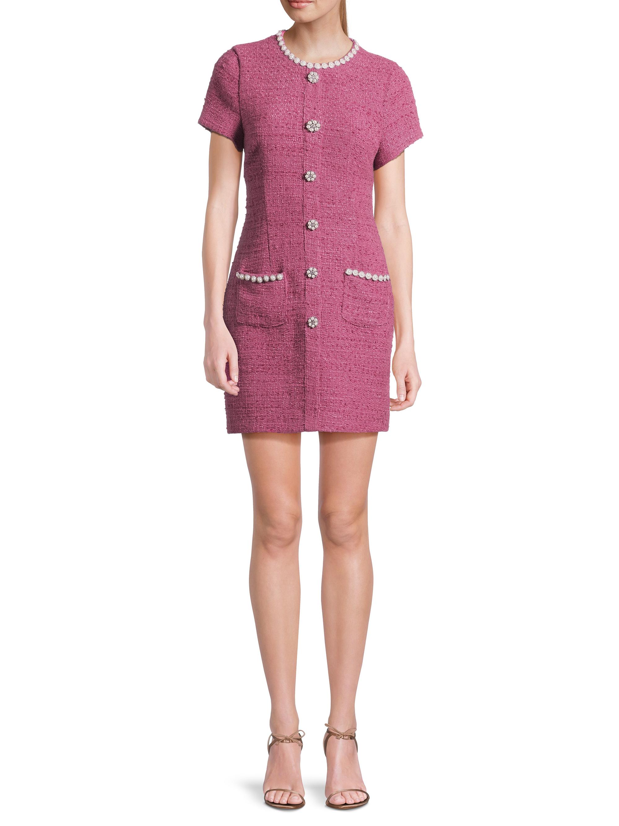 Likely Alani Tweed Embellished Trim Dress | Saks Fifth Avenue