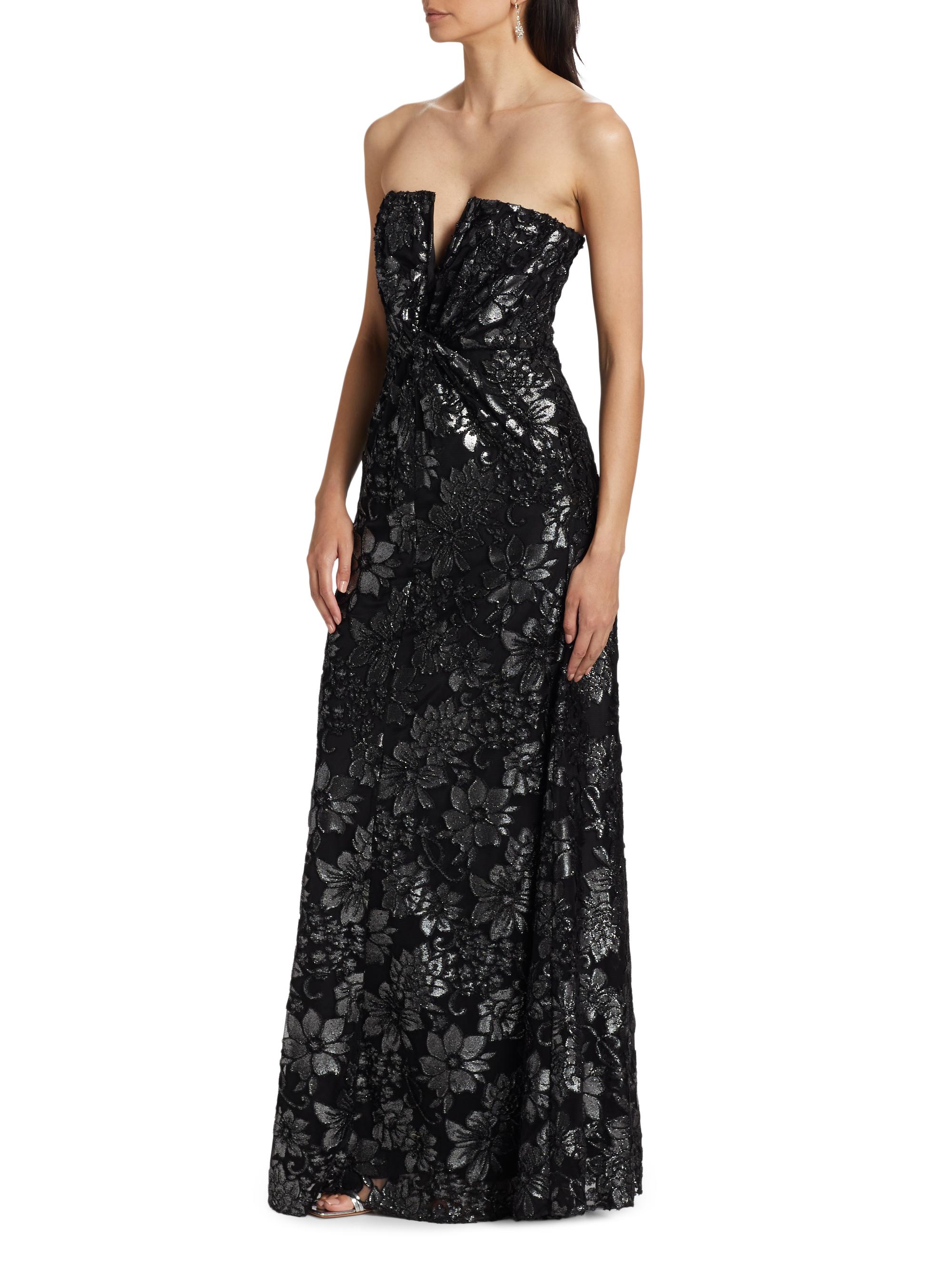 Ramy Brook Rodgers Metallic Floral Gown | Saks Fifth Avenue