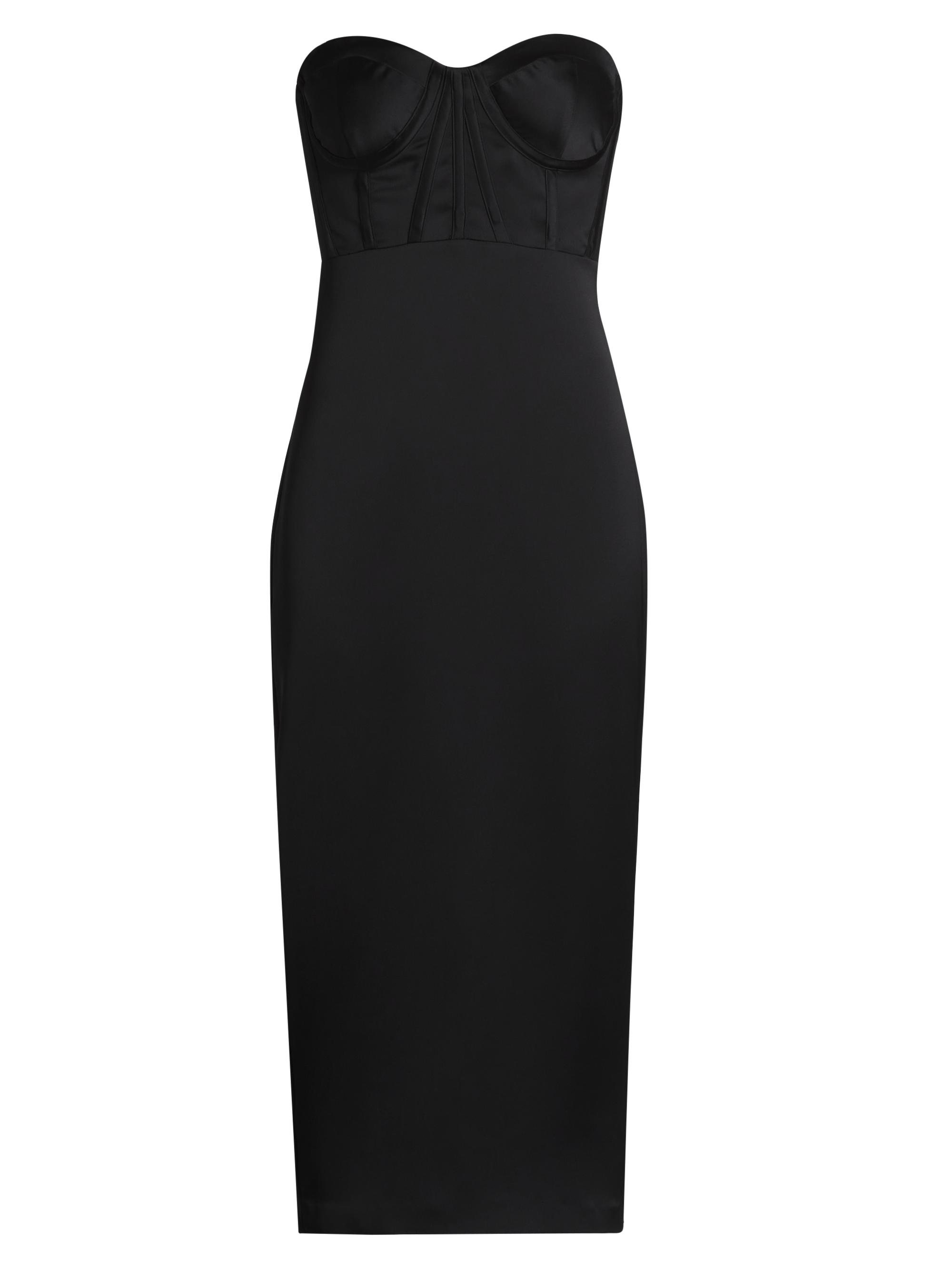 Ramy Brook Women's Alianna Bustier Midi-Dress - Black