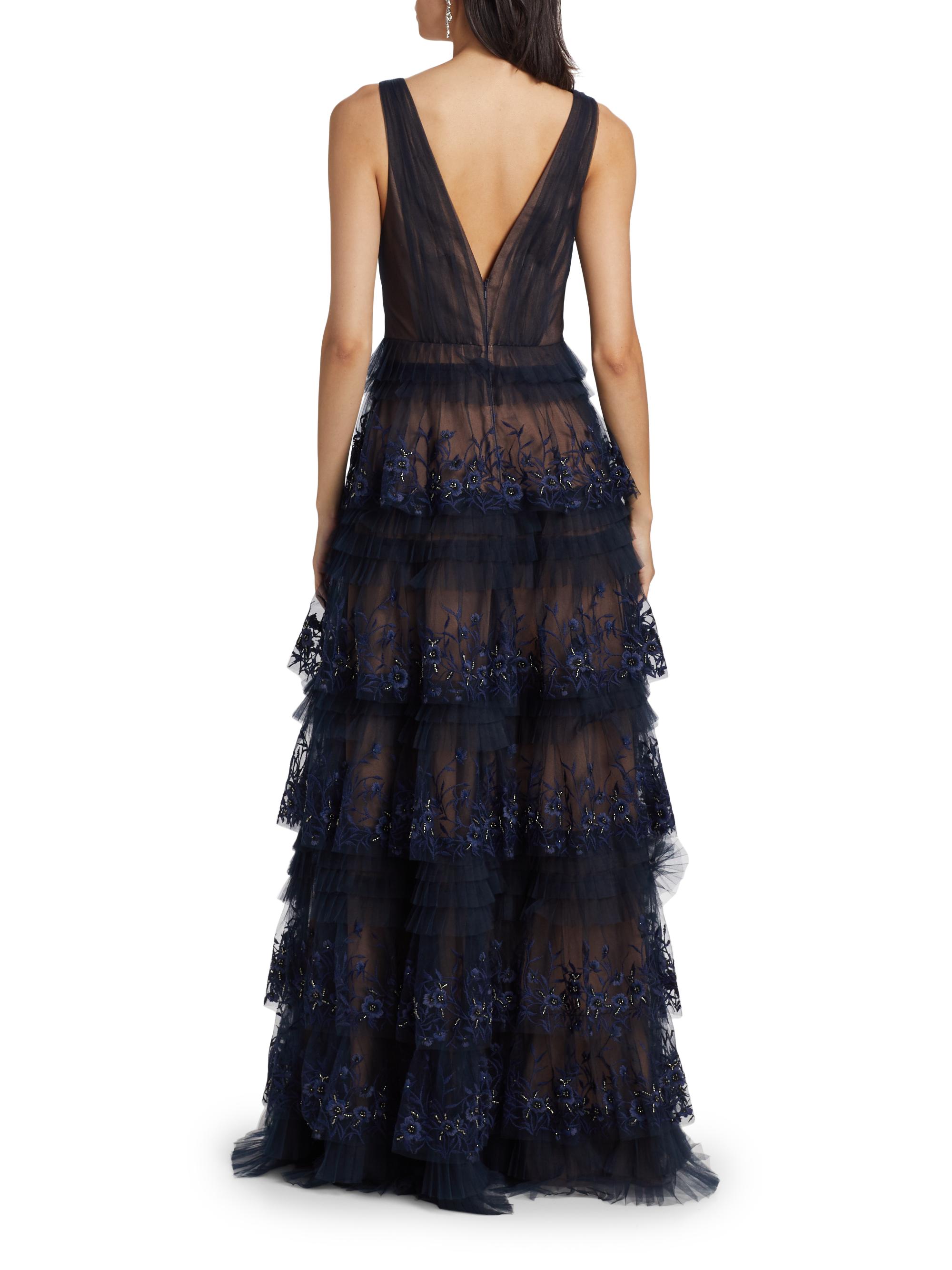 MARCHESA NOTTEロングドレス Marchesa Notte Tish Gown - Adinas Bridal