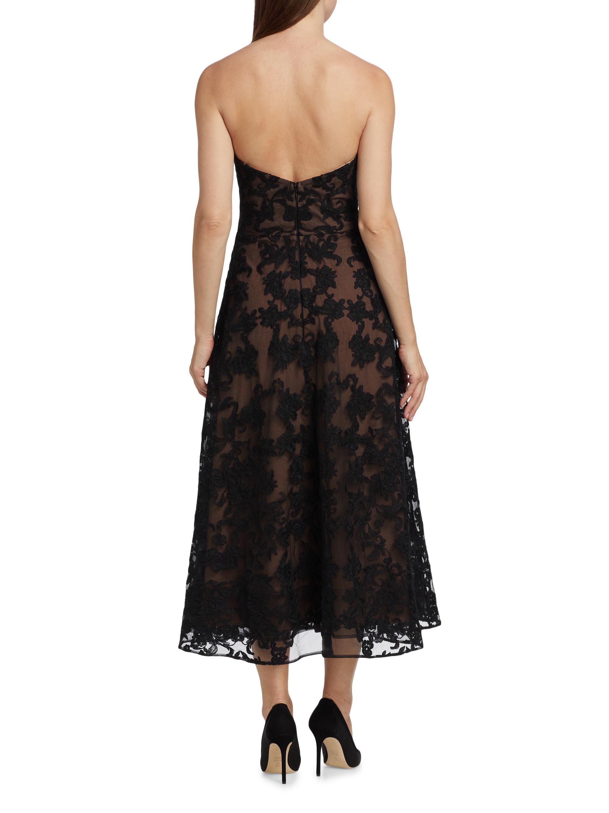 knee length dresses for ladies Kinera Strapless Lace Maxi Dress