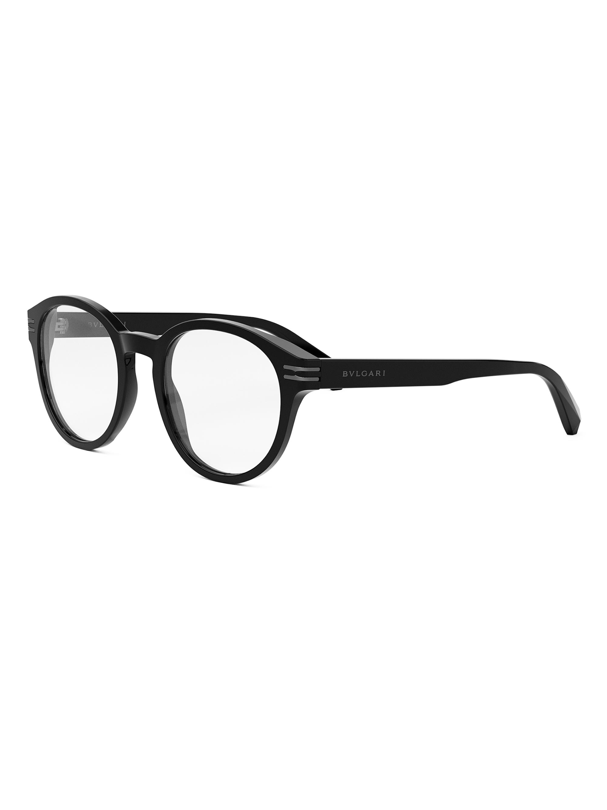 BVLGARI Men's B. Zero1 51MM Pantos Eyeglasses - Shiny Black