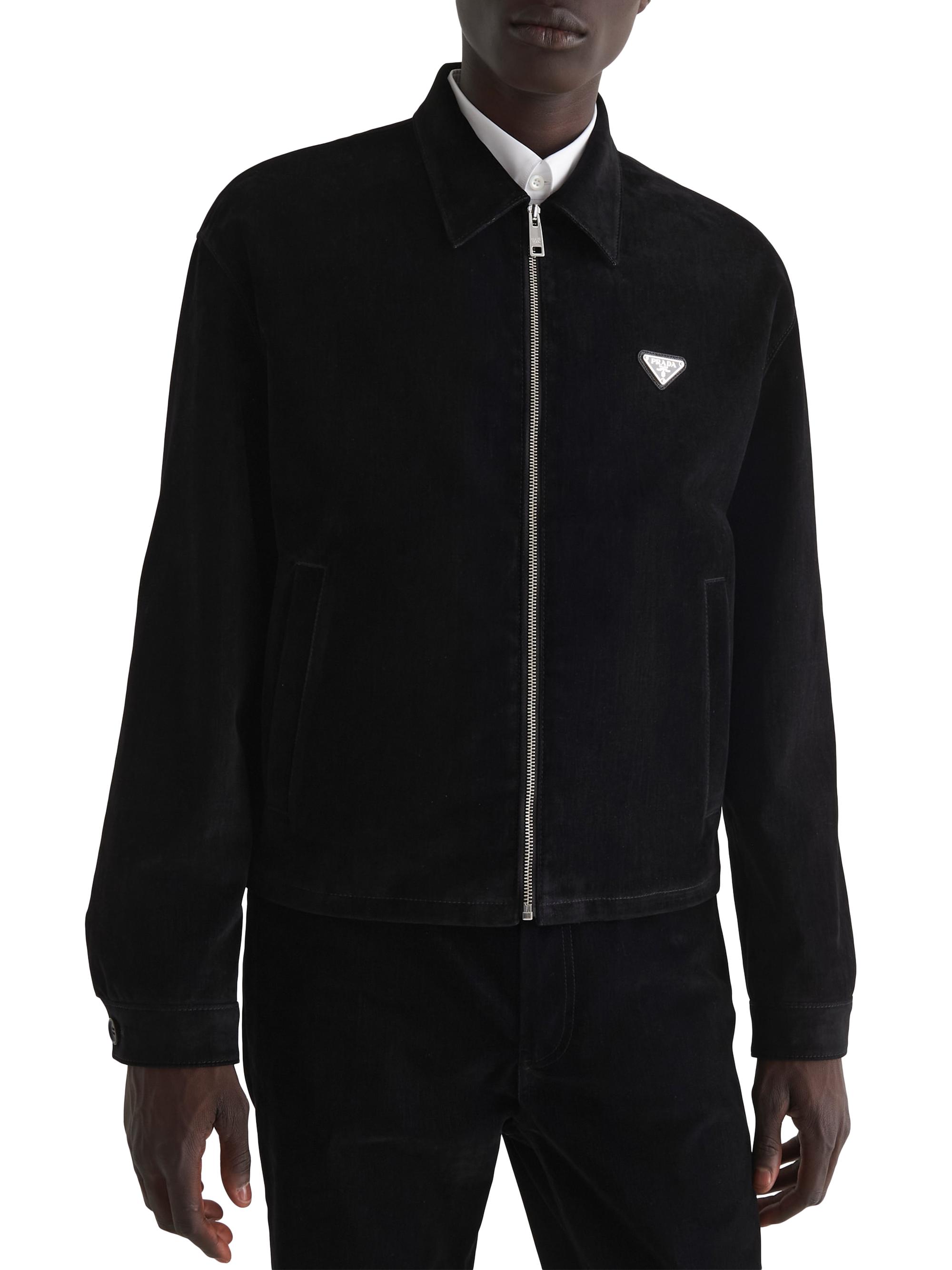 Prada Cotton Velvet Blouson Jacket | Saks Fifth Avenue