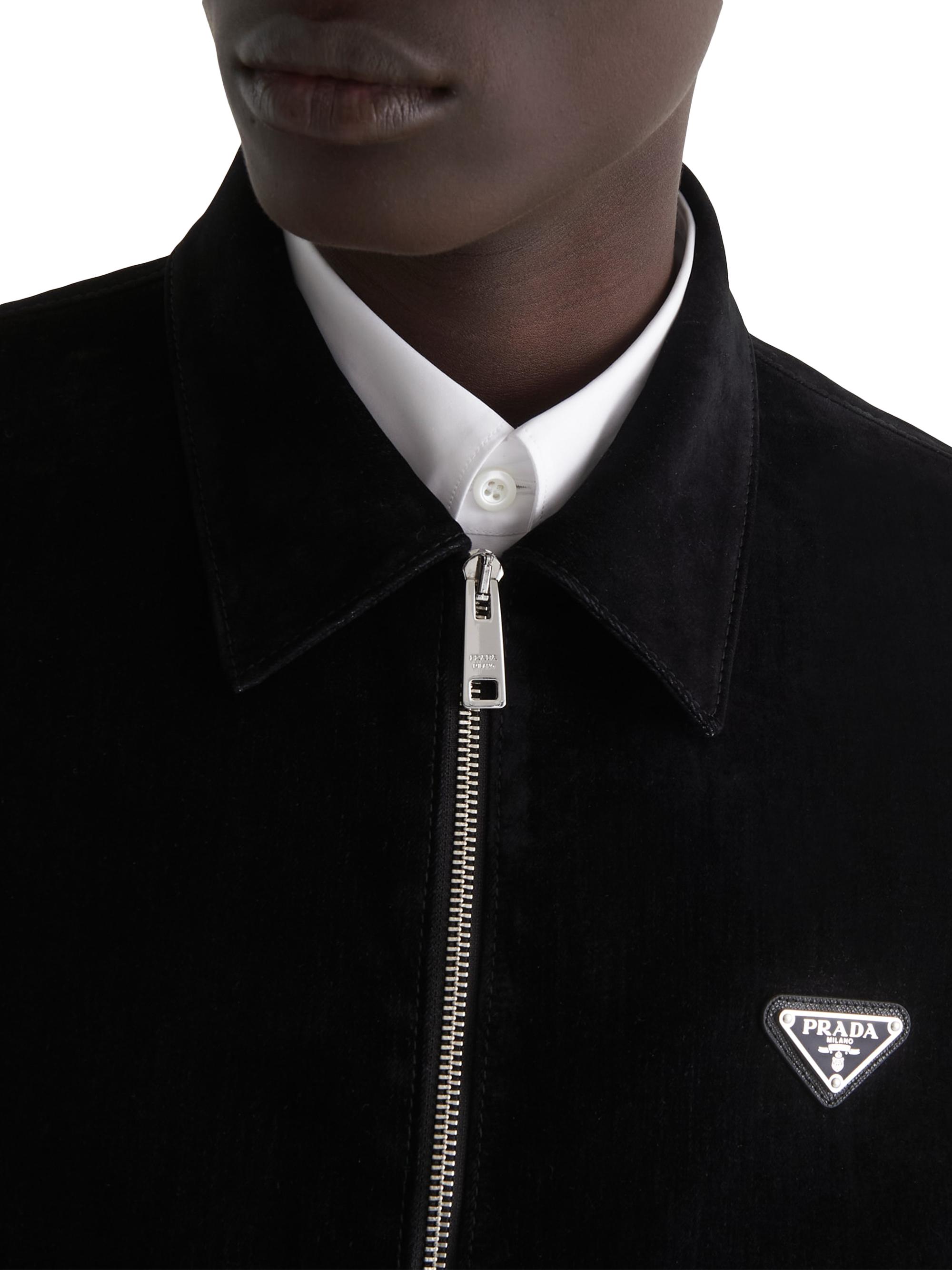 Prada Cotton Velvet Blouson Jacket | Saks Fifth Avenue