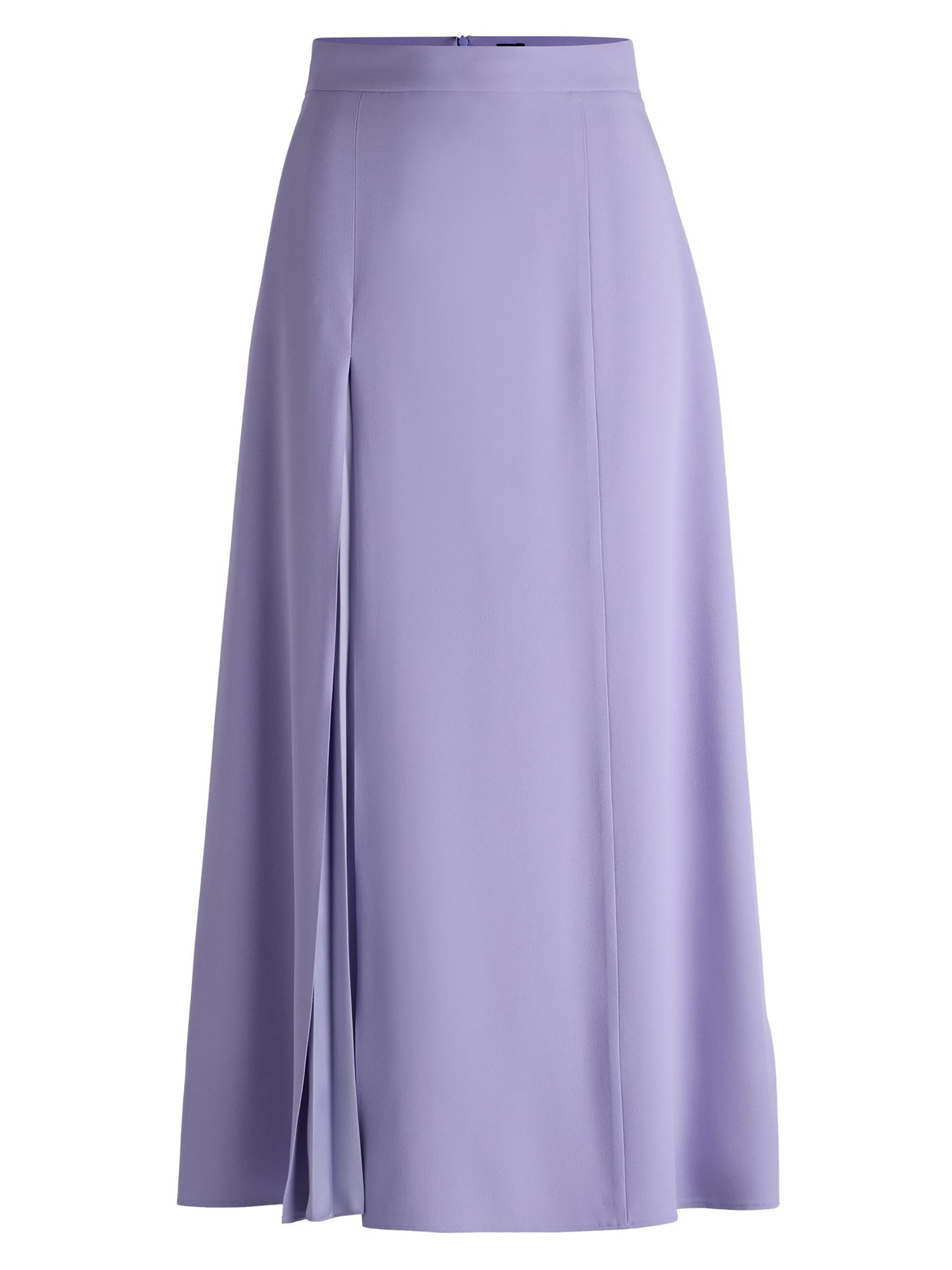 BOSS Women's Maxi Skirt with Plisse Detail - Purple