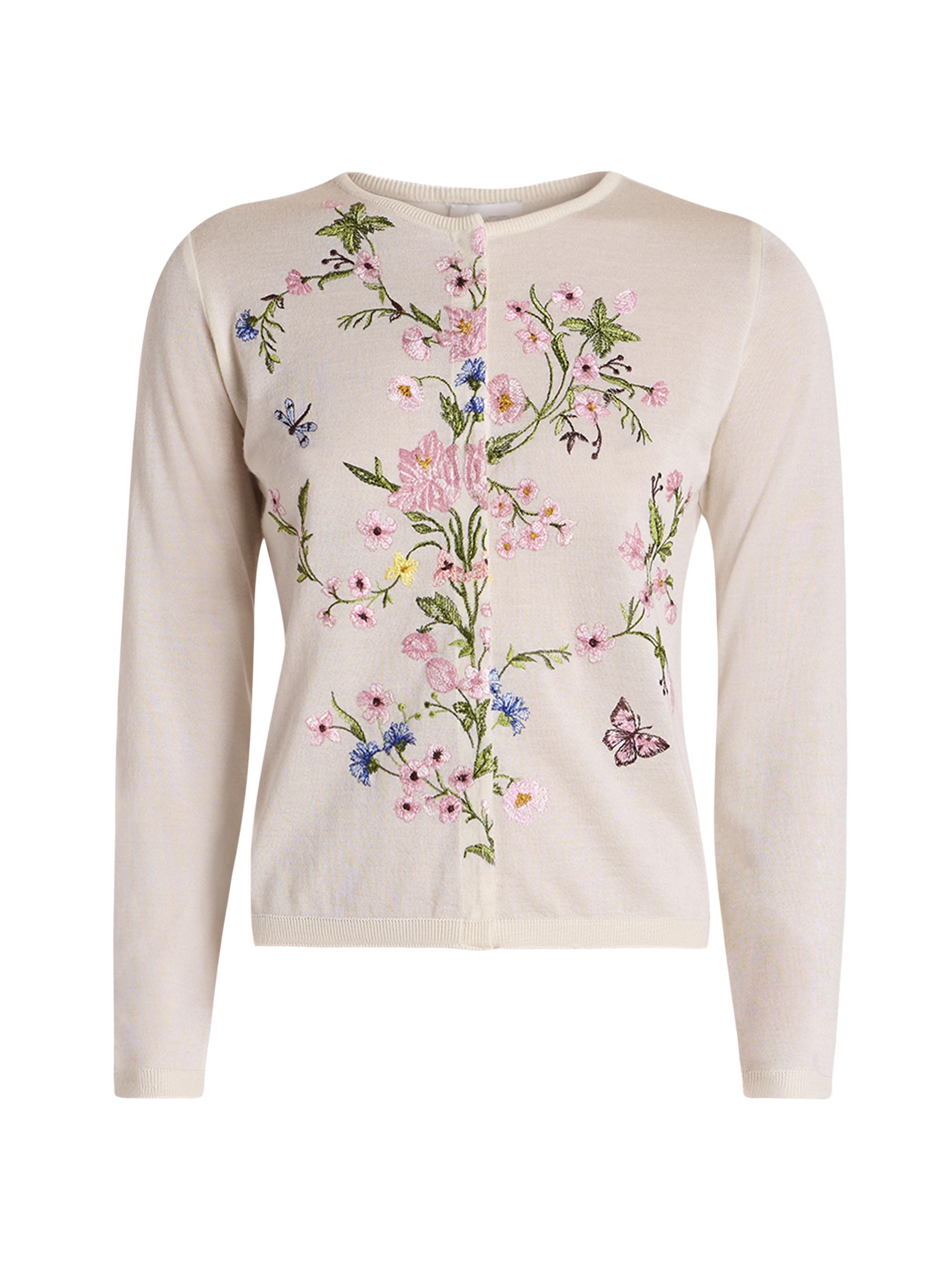 Giambattista Valli Women's Floral Cashmere-Silk Cardigan -