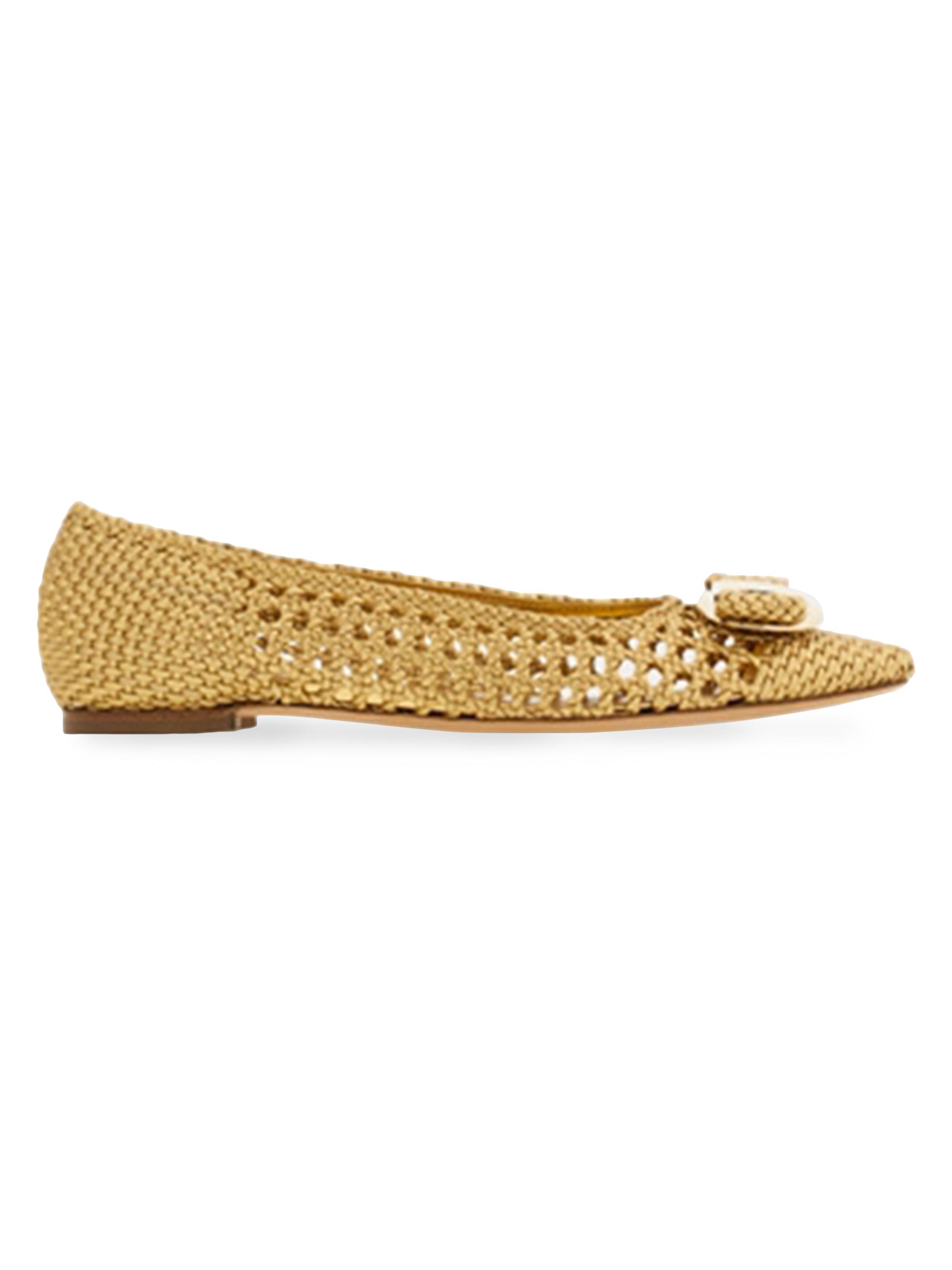 FERRAGAMO Zea Leather Ballet Flats | Saks Fifth Avenue