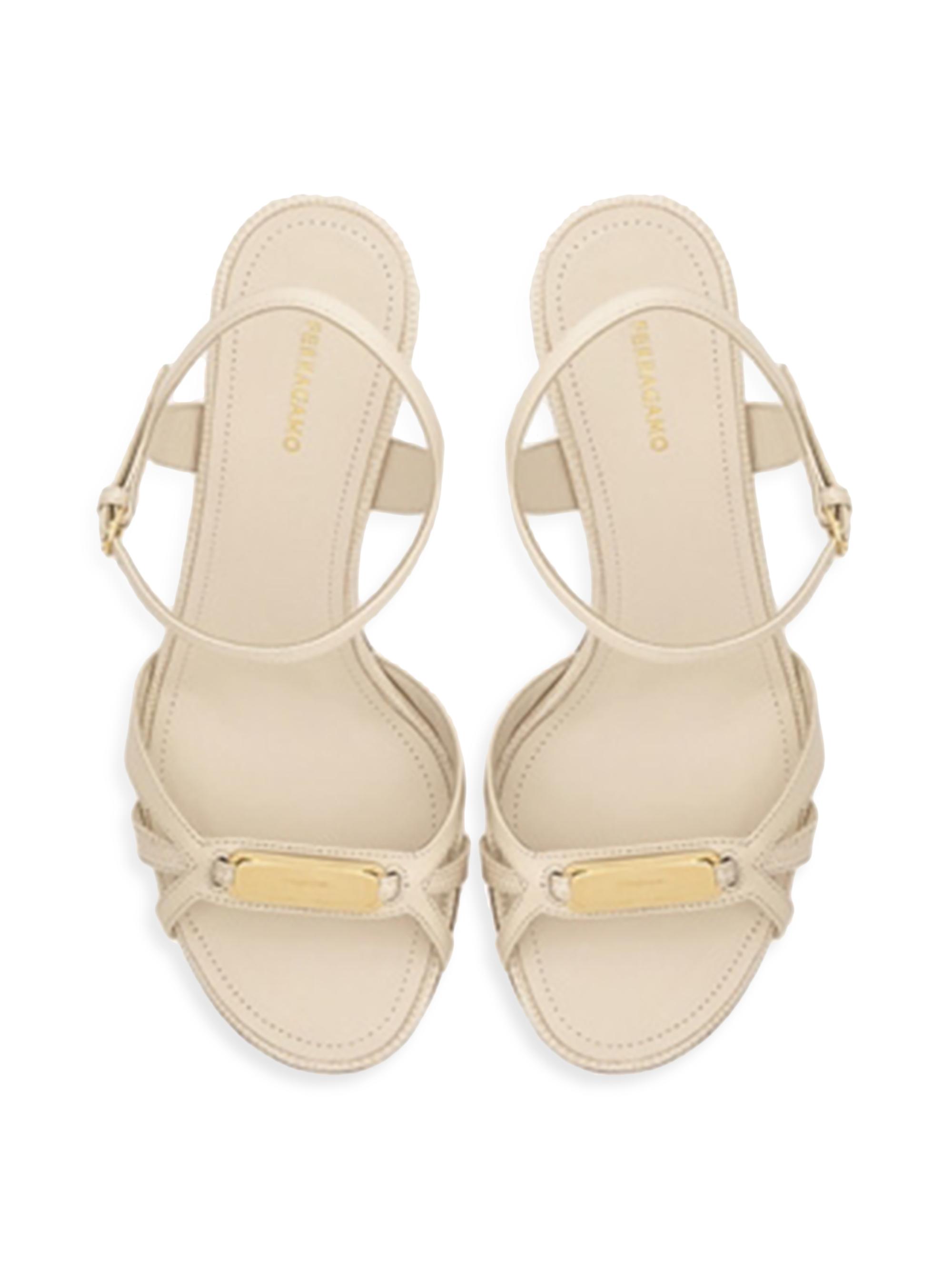 FERRAGAMO Dasy 70MM Leather Sandals | Saks Fifth Avenue