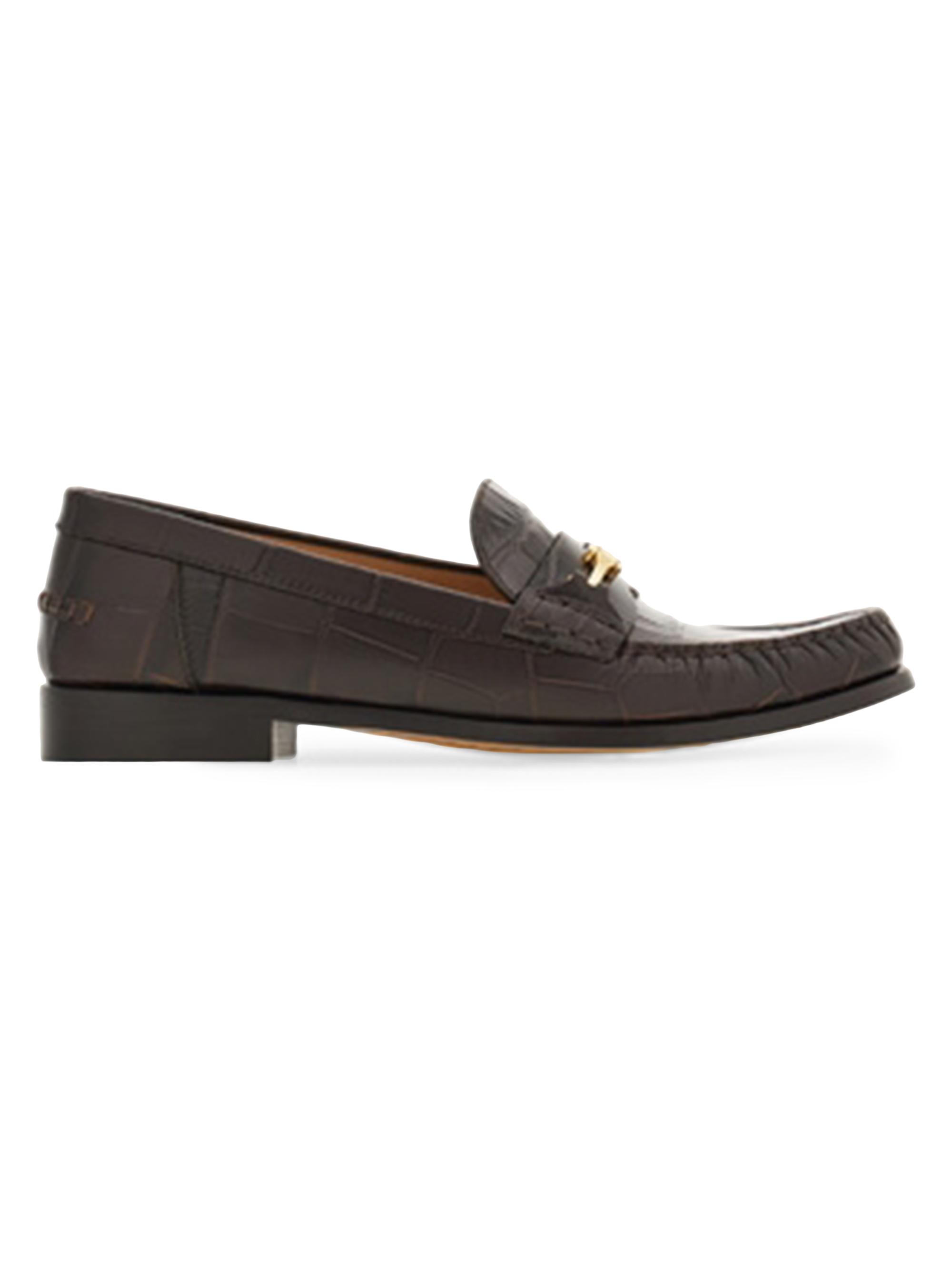 FERRAGAMO Harry Crocodile-Embossed Leather Loafers | Saks Fifth Avenue