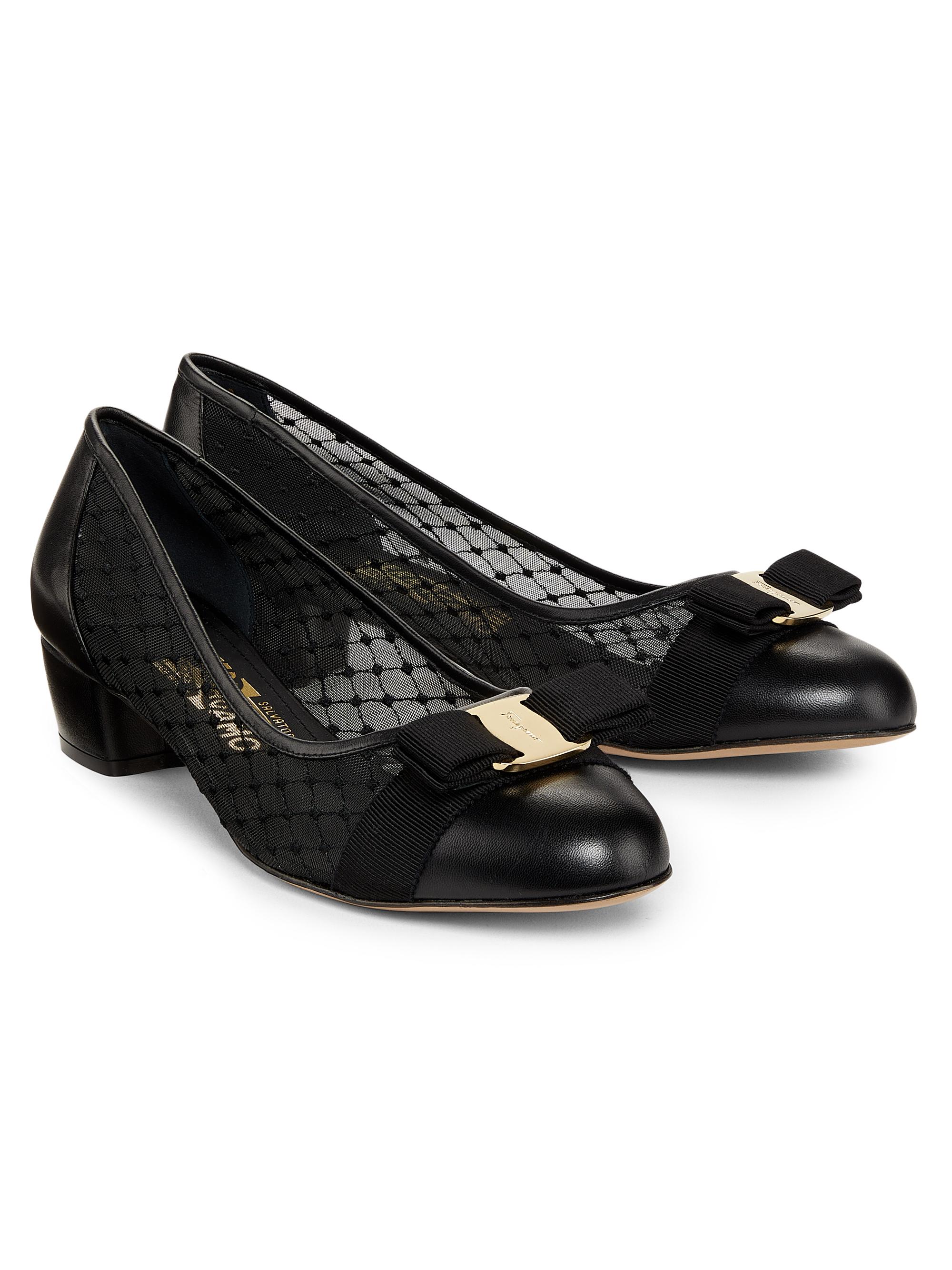 【最終値下】Salvatore Ferragamo VARAネイビー23.5cm Quilted Vara pump - Women | Ferragamo