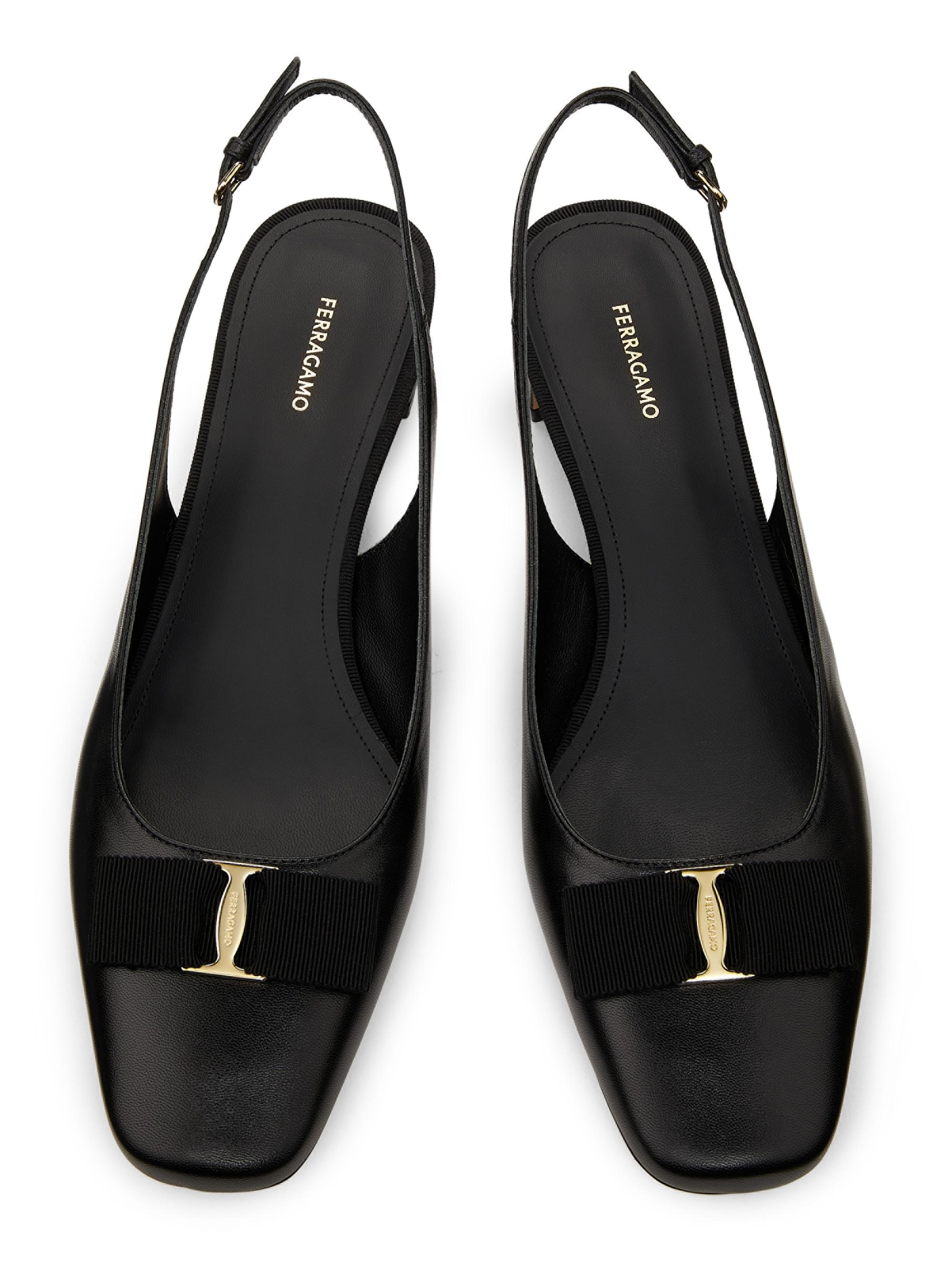 限定お値下げ♡美品♡Salvatore Ferragamo ♡リペア済み FERRAGAMO Rivada 25MM Patent Leather Slingback Pumps | Saks