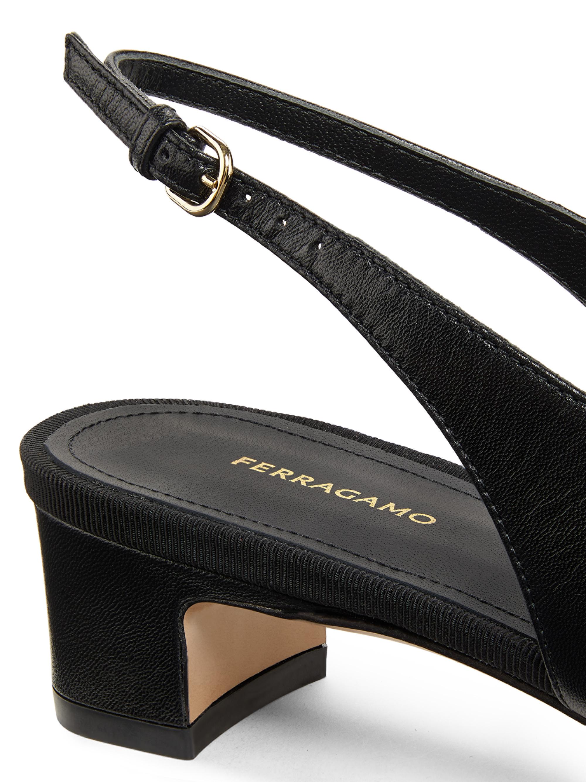 FERRAGAMO Rivada 25MM Patent Leather Slingback Pumps | Saks Fifth