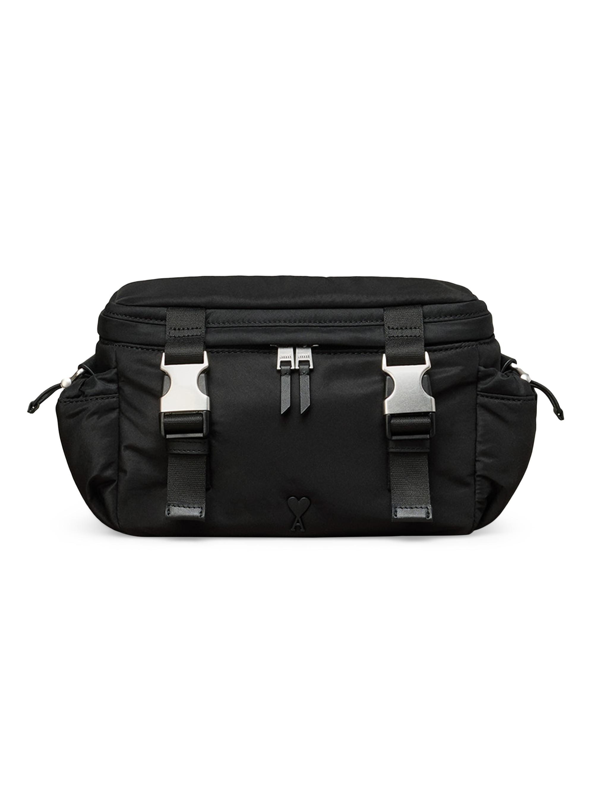 AMI Paris Men's Unisex Ami de Coeur Messenger Bag - Black